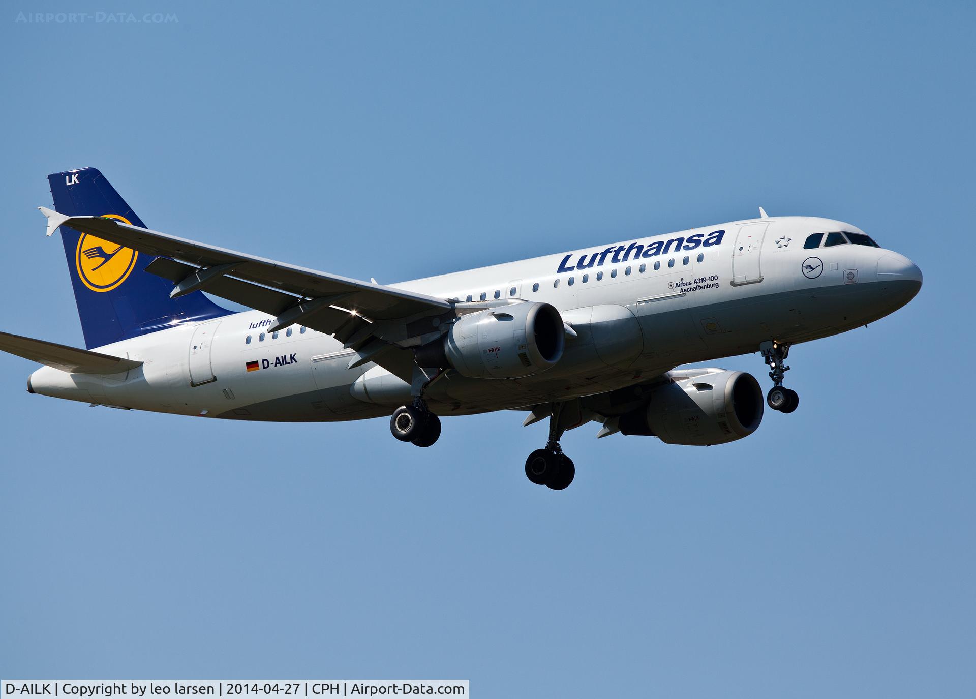 D-AILK, 1997 Airbus A319-114 C/N 679, Copenhagen 27.4.2014