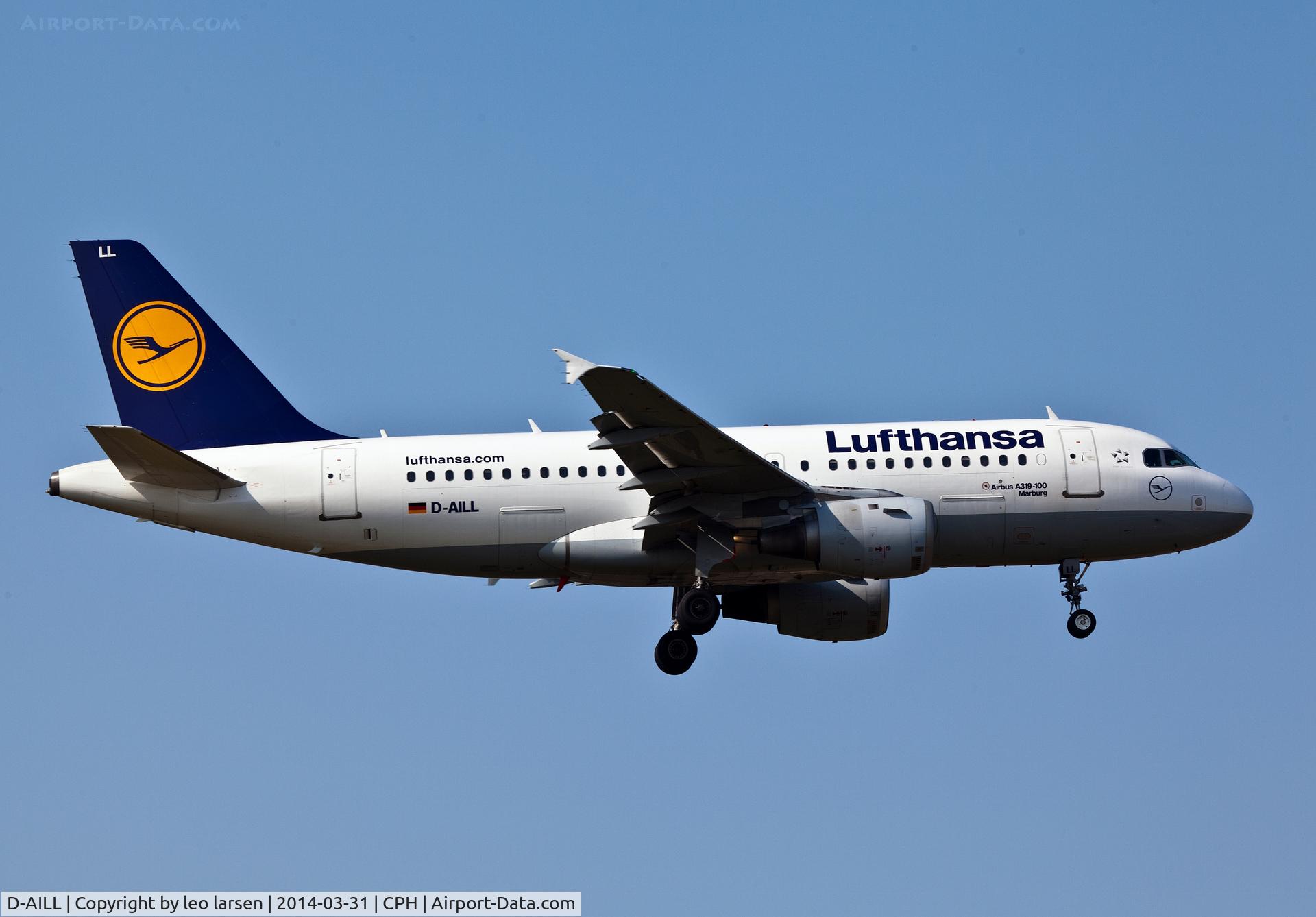 D-AILL, 1997 Airbus A319-114 C/N 689, Copenhagen 31.3.2014