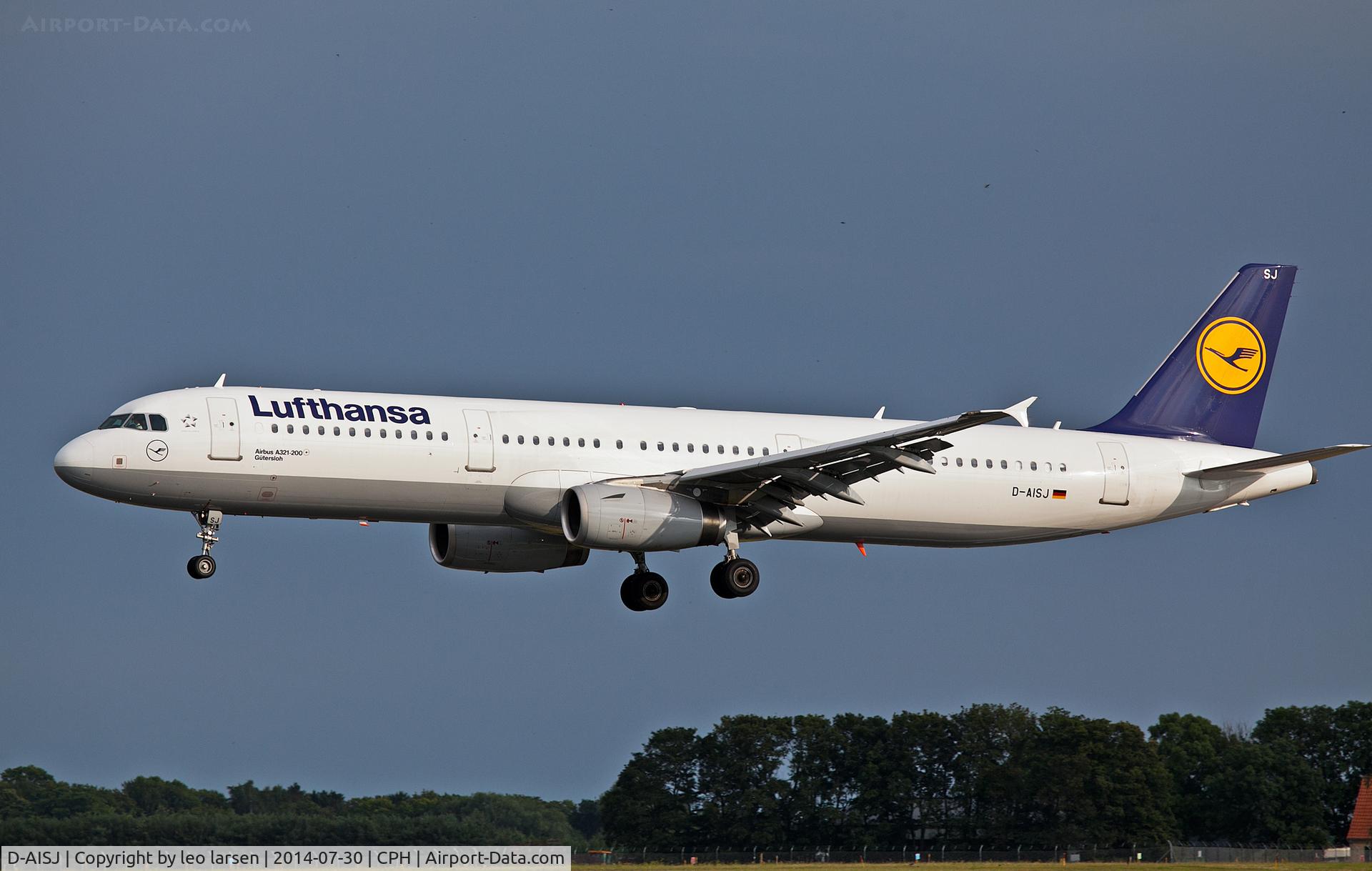 D-AISJ, 2008 Airbus A321-231 C/N 3360, Copenhagen 30.7.2014