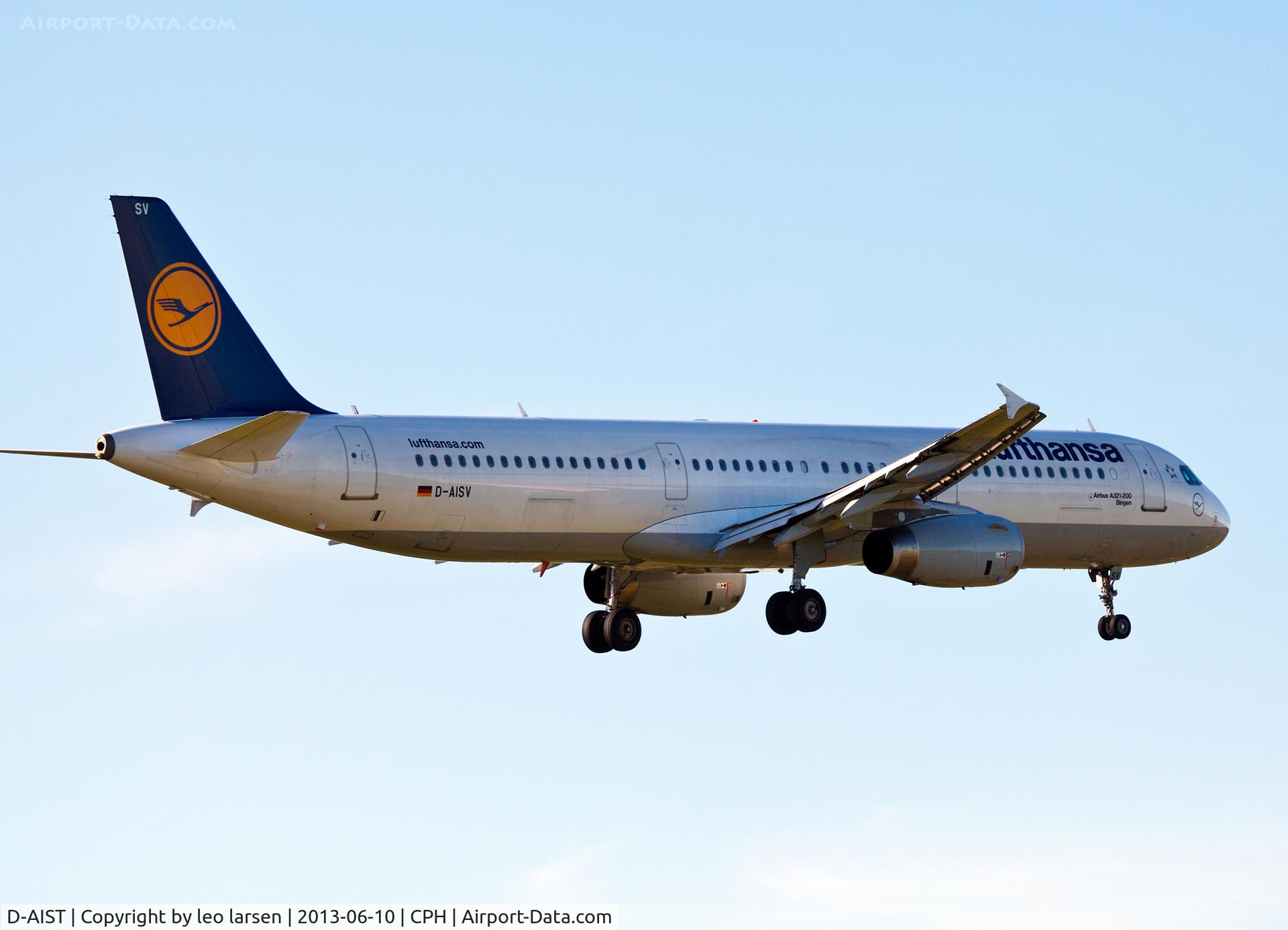 D-AIST, 2009 Airbus A321-231 C/N 4005, Copenhagen 10.6.2013