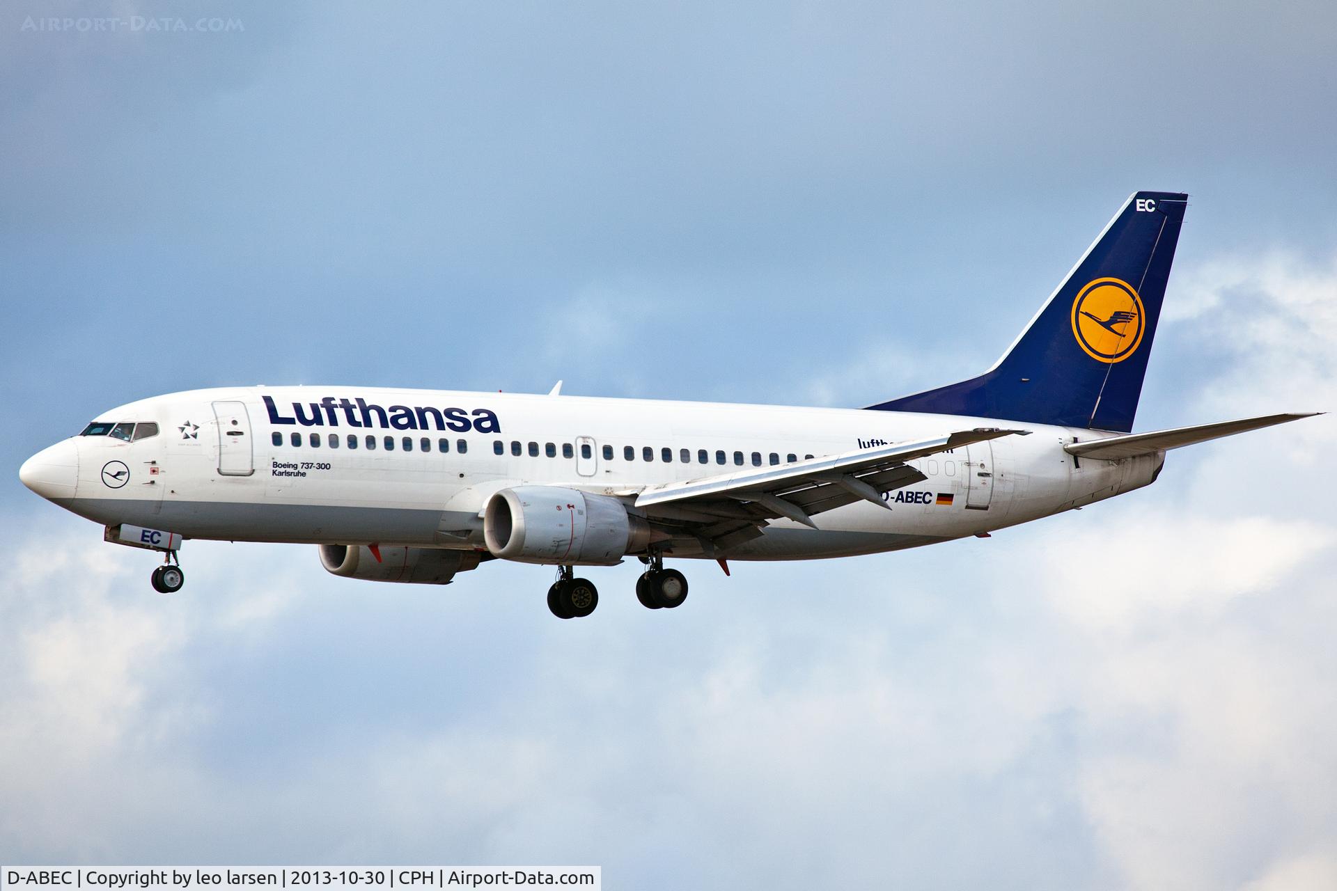 D-ABEC, 1991 Boeing 737-330 C/N 25149, Copenhagen 30.10.2013