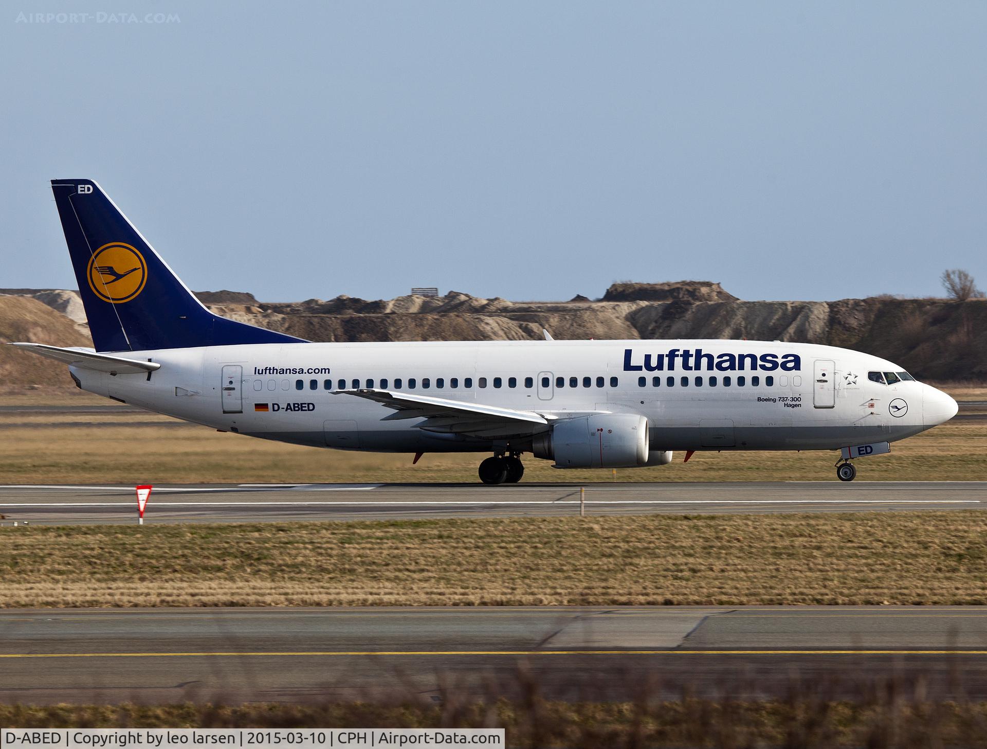 D-ABED, 1991 Boeing 737-330 C/N 25215, Copenhagen 10.3.2015