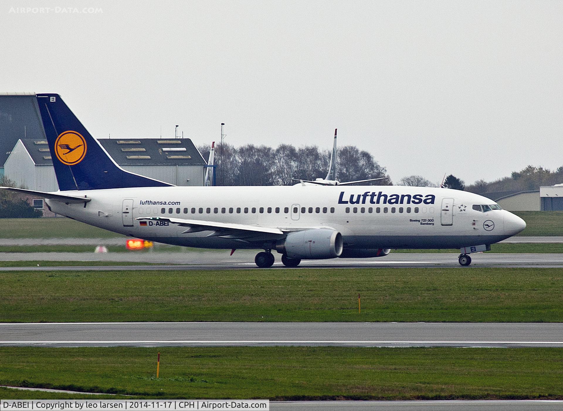 D-ABEI, 1991 Boeing 737-330 C/N 25359, Copenhagen 17.11.2014