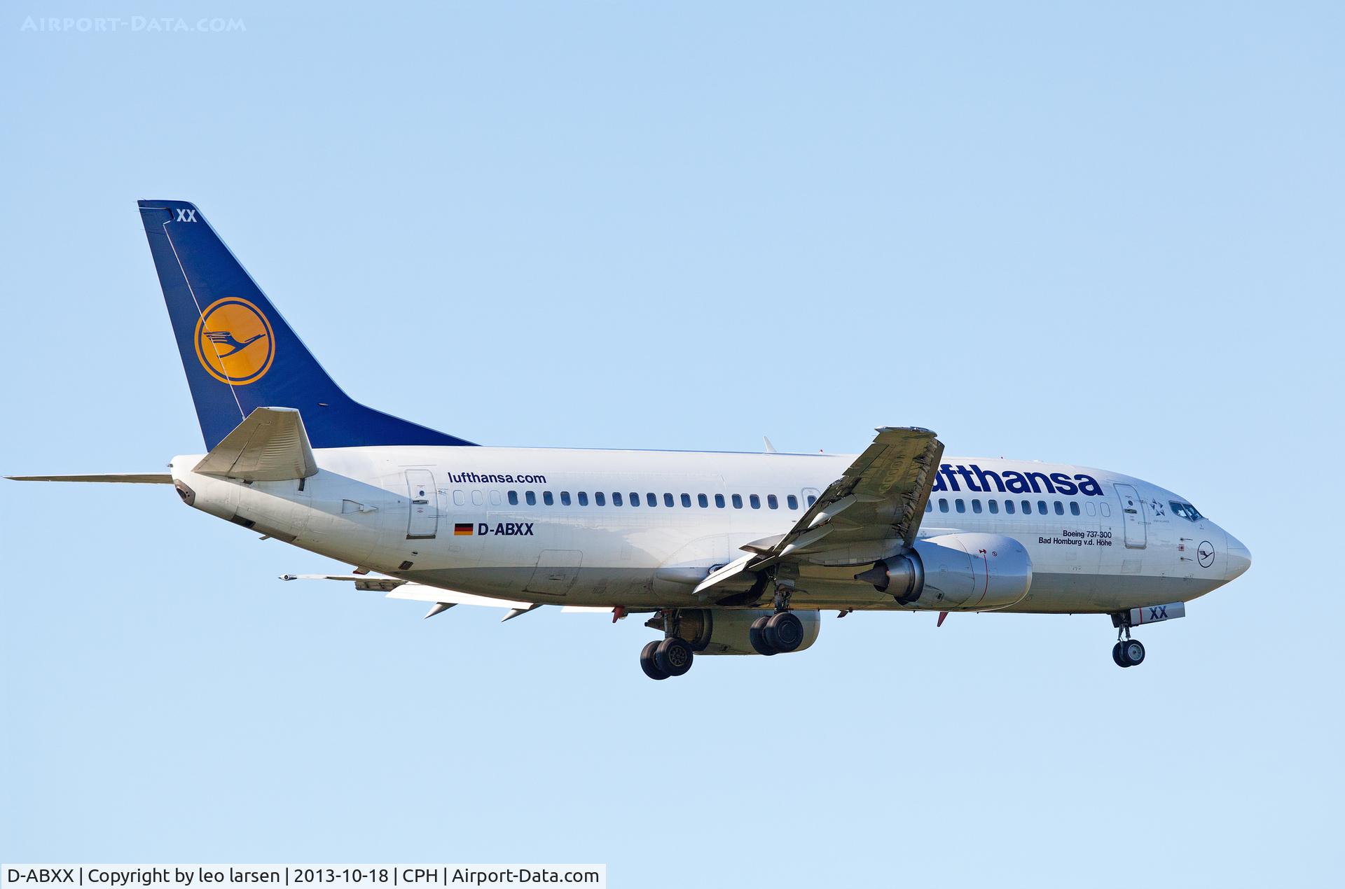 D-ABXX, 1989 Boeing 737-330 C/N 24562, Copenhagen 18.10.2013