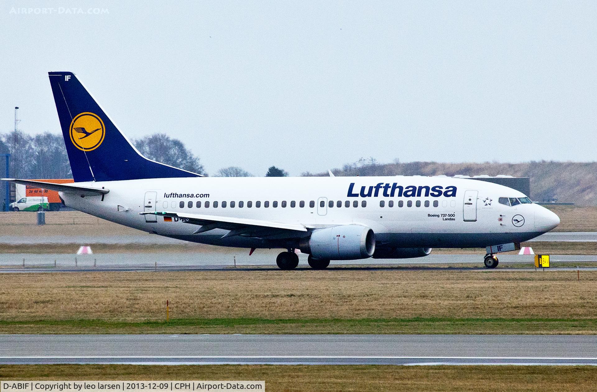 D-ABIF, 1991 Boeing 737-530 C/N 24820, Copenhagen 9.12.2013