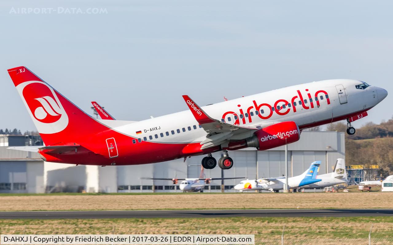 D-AHXJ, 2008 Boeing 737-7Q8 C/N 35277, departure to Palma via RW09