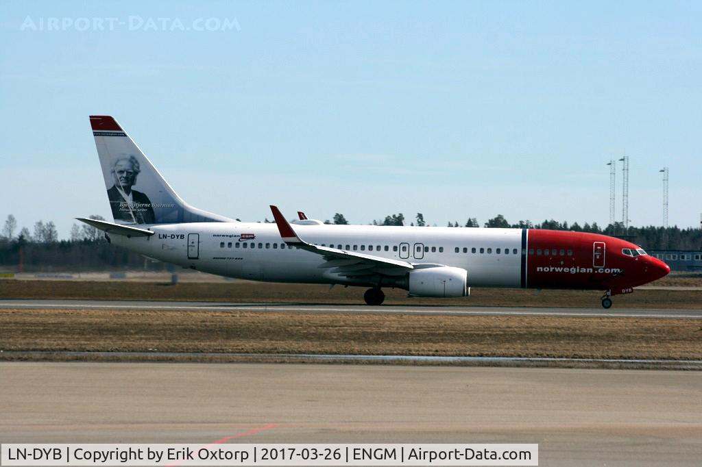 LN-DYB, 2009 Boeing 737-8JP C/N 39163, LN-DYB in OSL