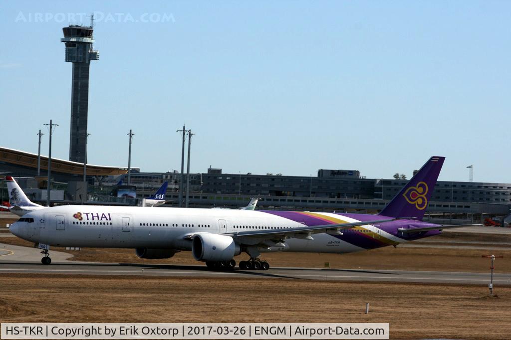 HS-TKR, 2013 Boeing 777-3AL/ER C/N 41527, HS-TKR in OSL