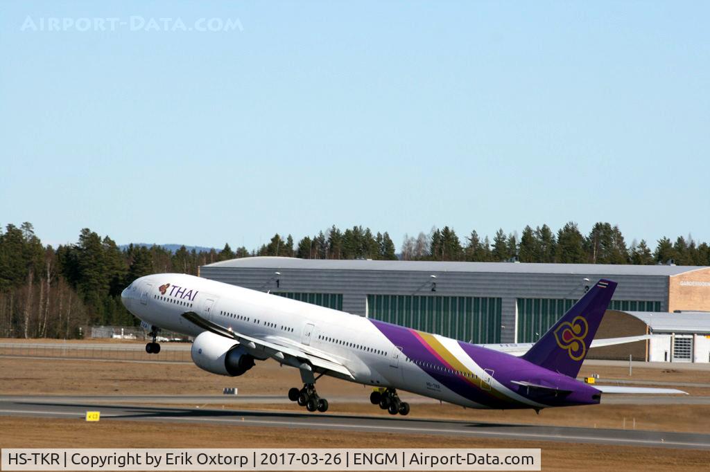 HS-TKR, 2013 Boeing 777-3AL/ER C/N 41527, HS-TKR in OSL