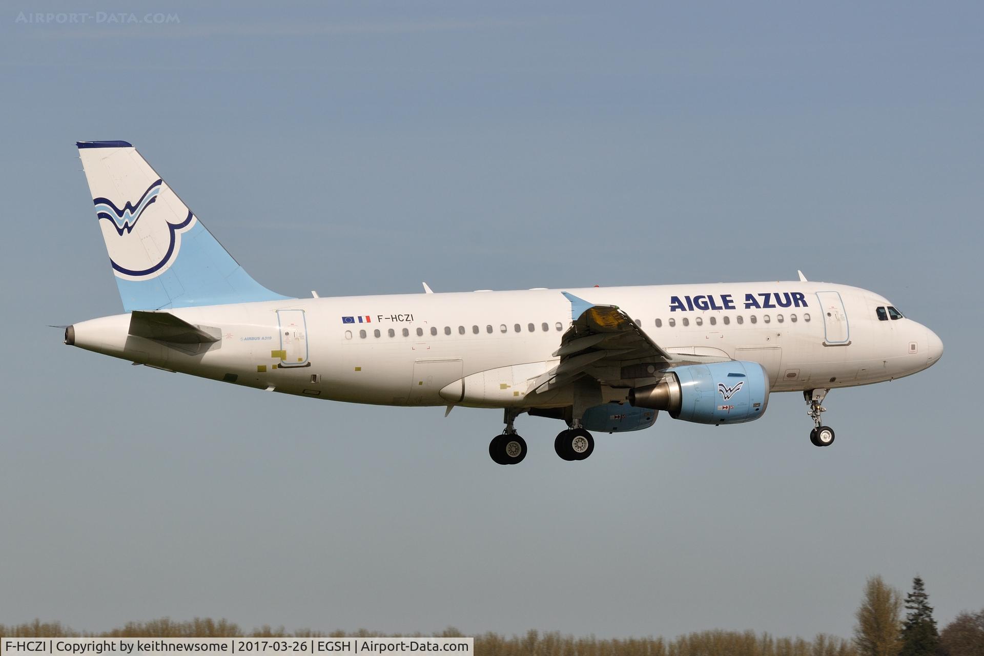F-HCZI, 2010 Airbus A319-112 C/N 4268, Arriving for re-spray to Germania.