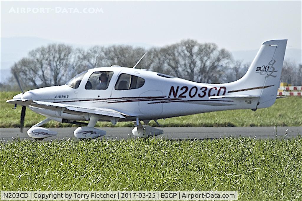 N203CD, 2004 Cirrus SR20 G2 C/N 1451, At Liverpool John Lennon Airport