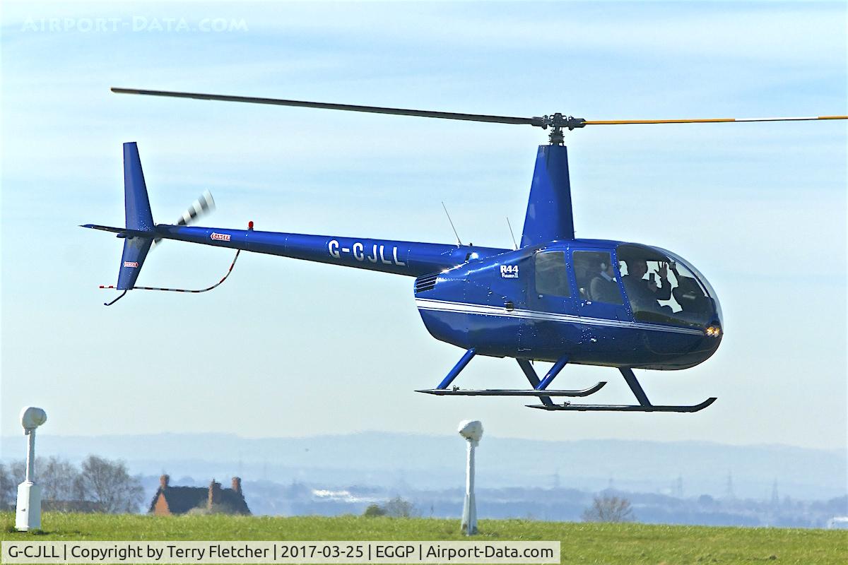 G-CJLL, 2007 Robinson R44 Raven II C/N 11588, At Liverpool John Lennon Airport