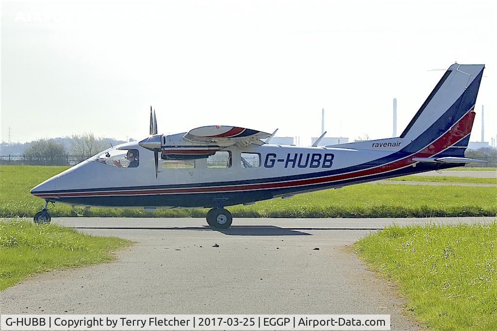 G-HUBB, 1979 Partenavia P-68B Victor C/N 194, At Liverpool John Lennon Airport