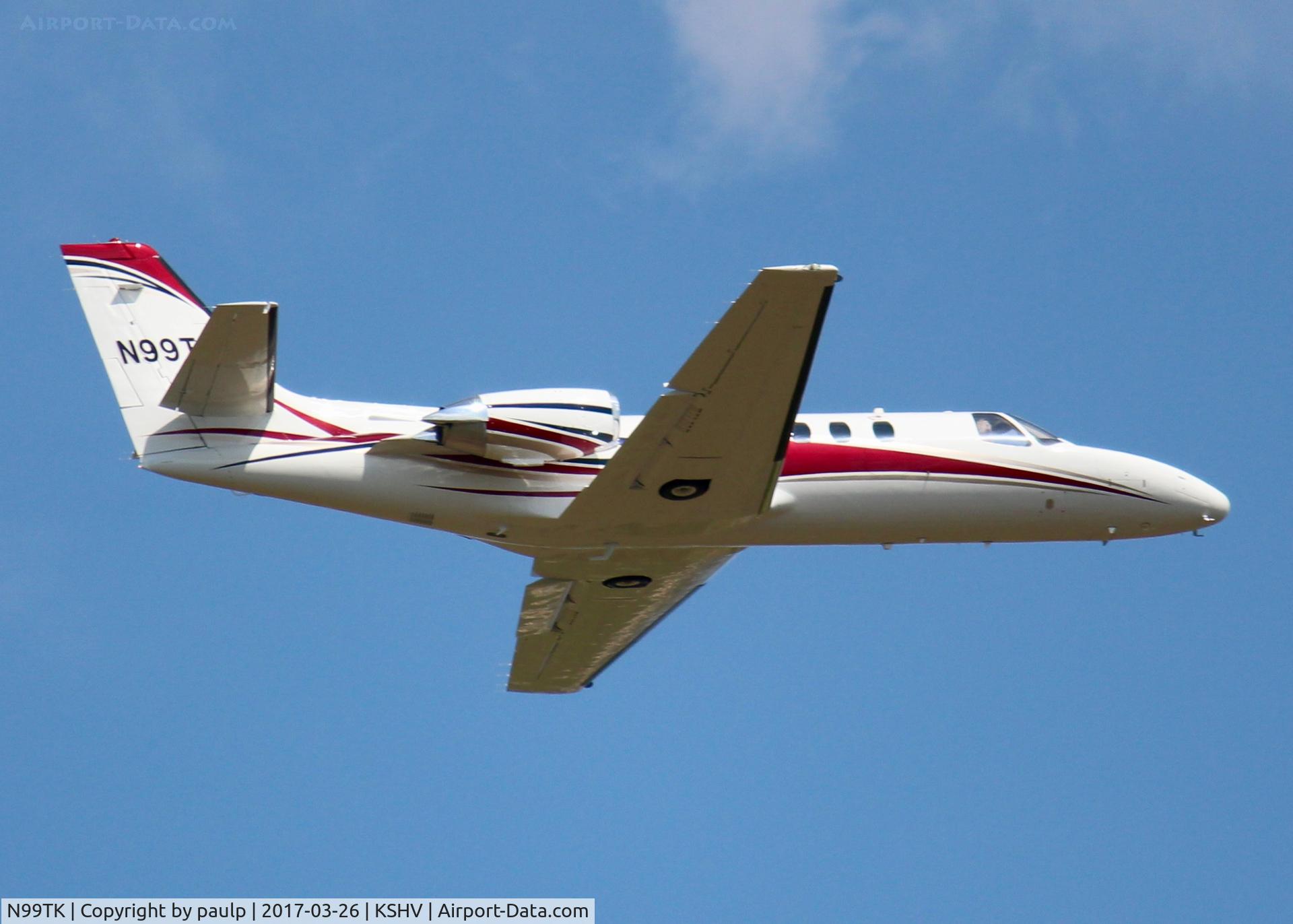 N99TK, 1989 Cessna 550 Citation II C/N 550-0621, At Shreveport Regional.