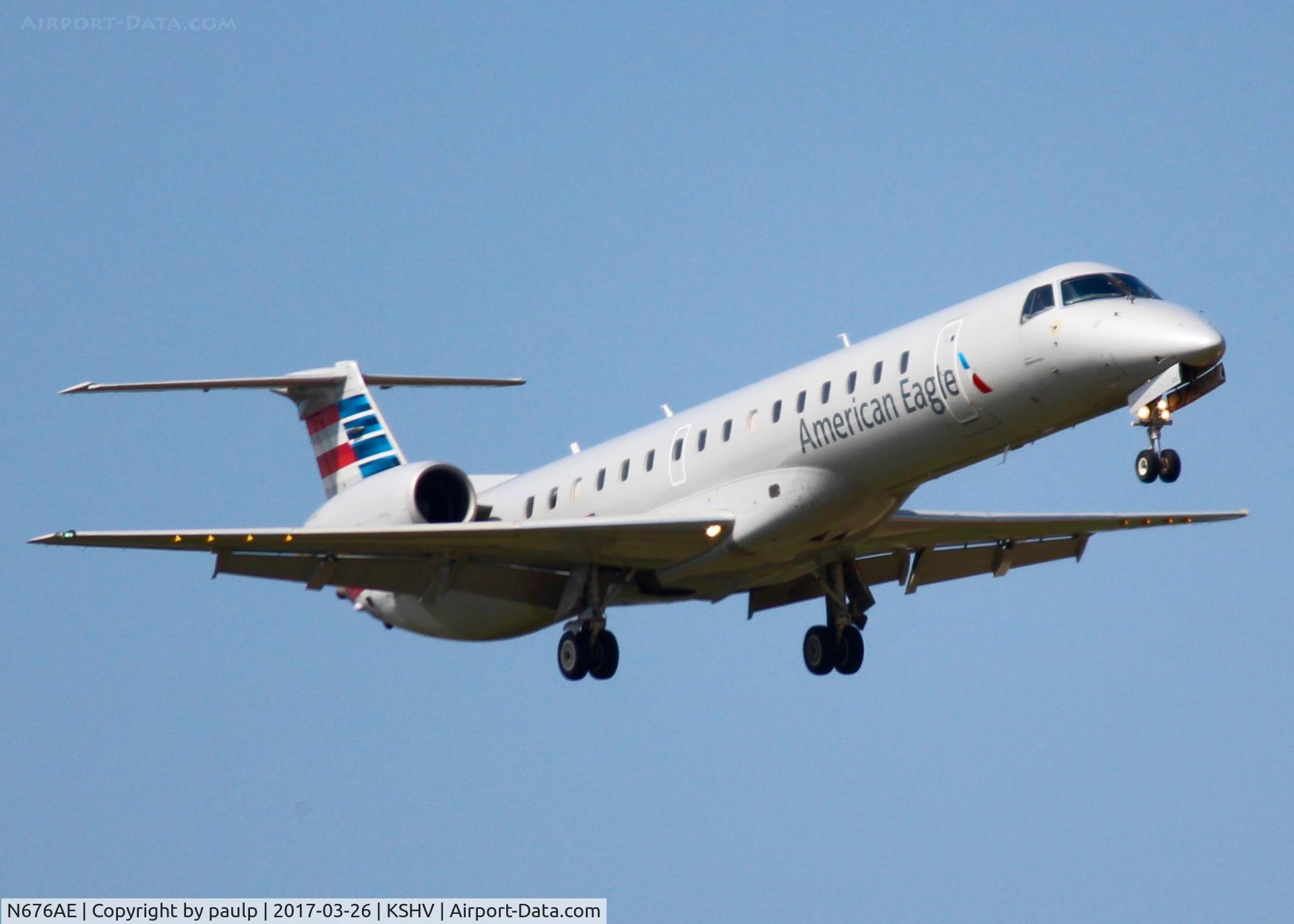 N676AE, 2004 Embraer ERJ-145LR (EMB-145LR) C/N 14500807, At Shreveport Regional.