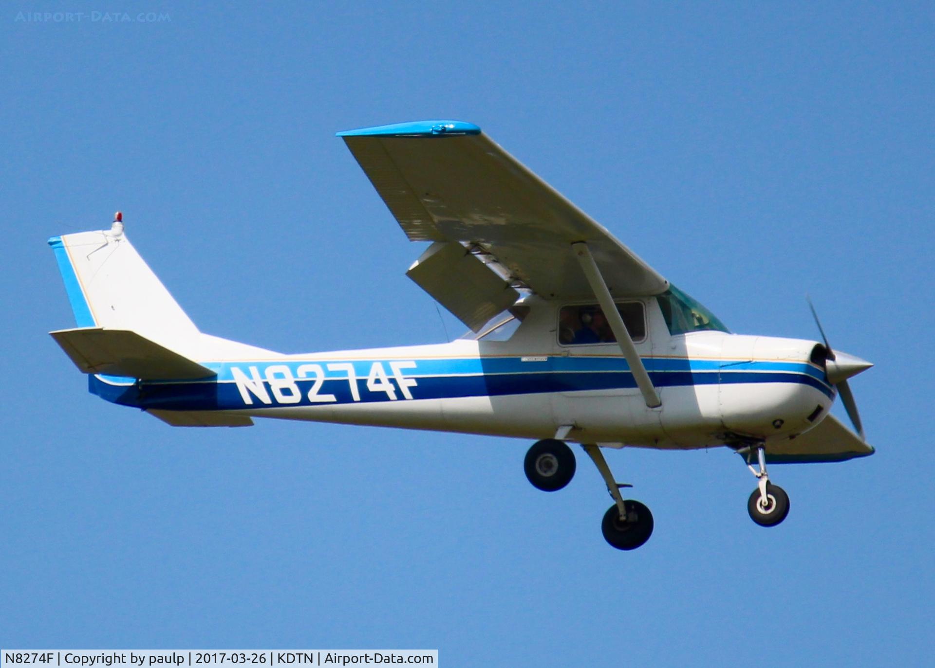 N8274F, 1966 Cessna 150F C/N 150-64374, At Downtown Shreveport.