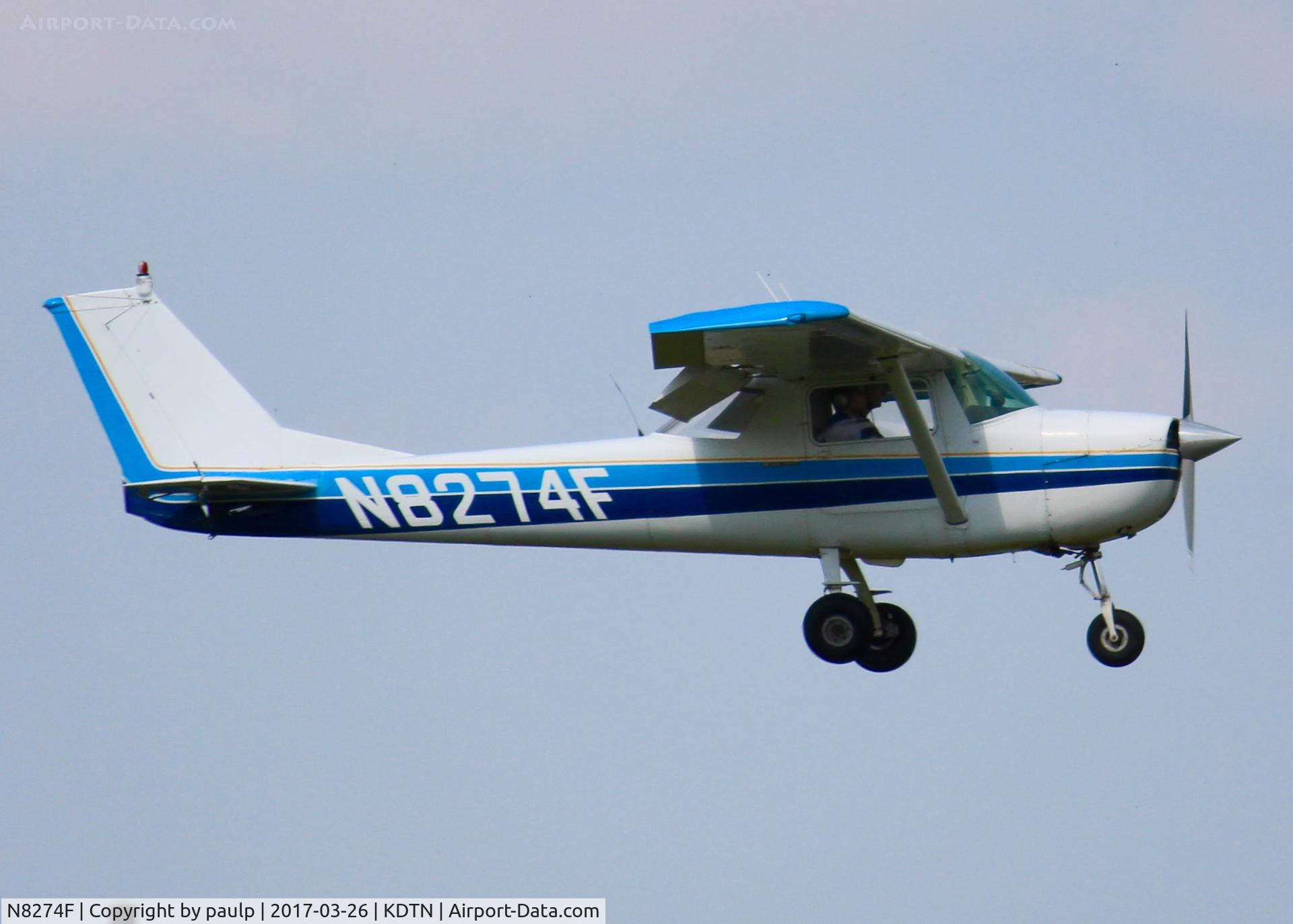 N8274F, 1966 Cessna 150F C/N 150-64374, At Downtown Shreveport.