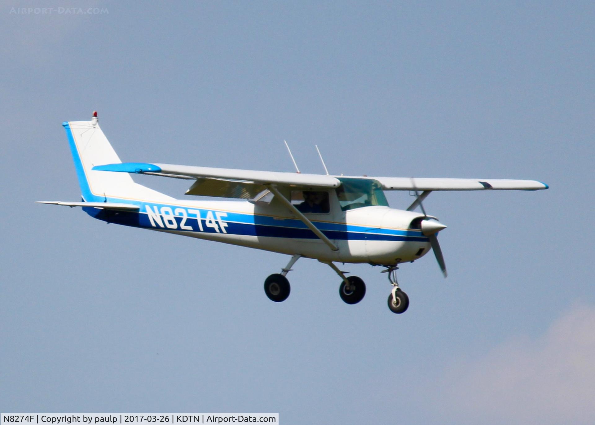 N8274F, 1966 Cessna 150F C/N 150-64374, At Downtown Shreveport.