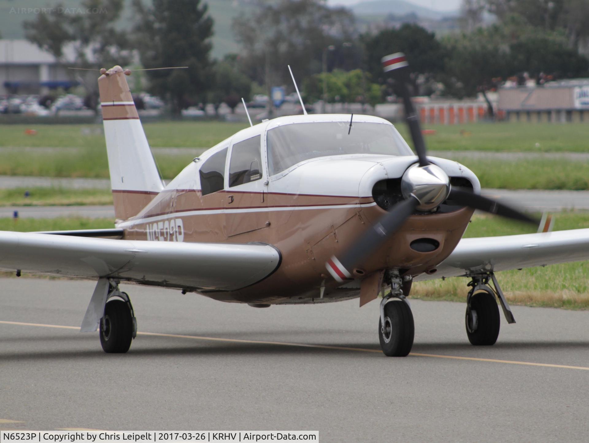 N6523P, 1959 Piper PA-24-250 Comanche C/N 24-1645, Locally-based 1959 Piper Comanche taxing in at Reid Hillview Airport, San Jose, CA.