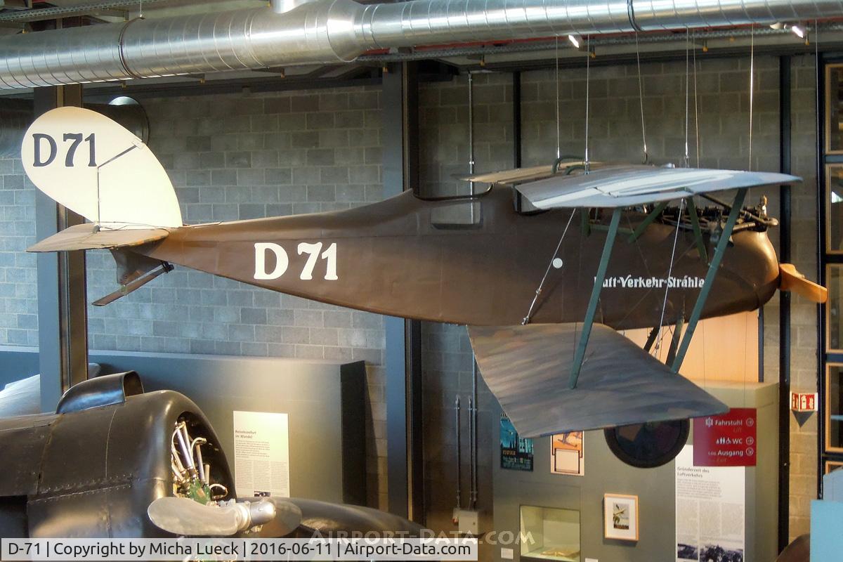 D-71, Halberstadt CL.IV C/N 1447, At the Deutsches Technikmuseum (German Museum of Technology) in Berlin