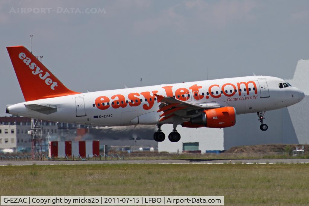 G-EZAC, 2006 Airbus A319-111 C/N 2691, Landing