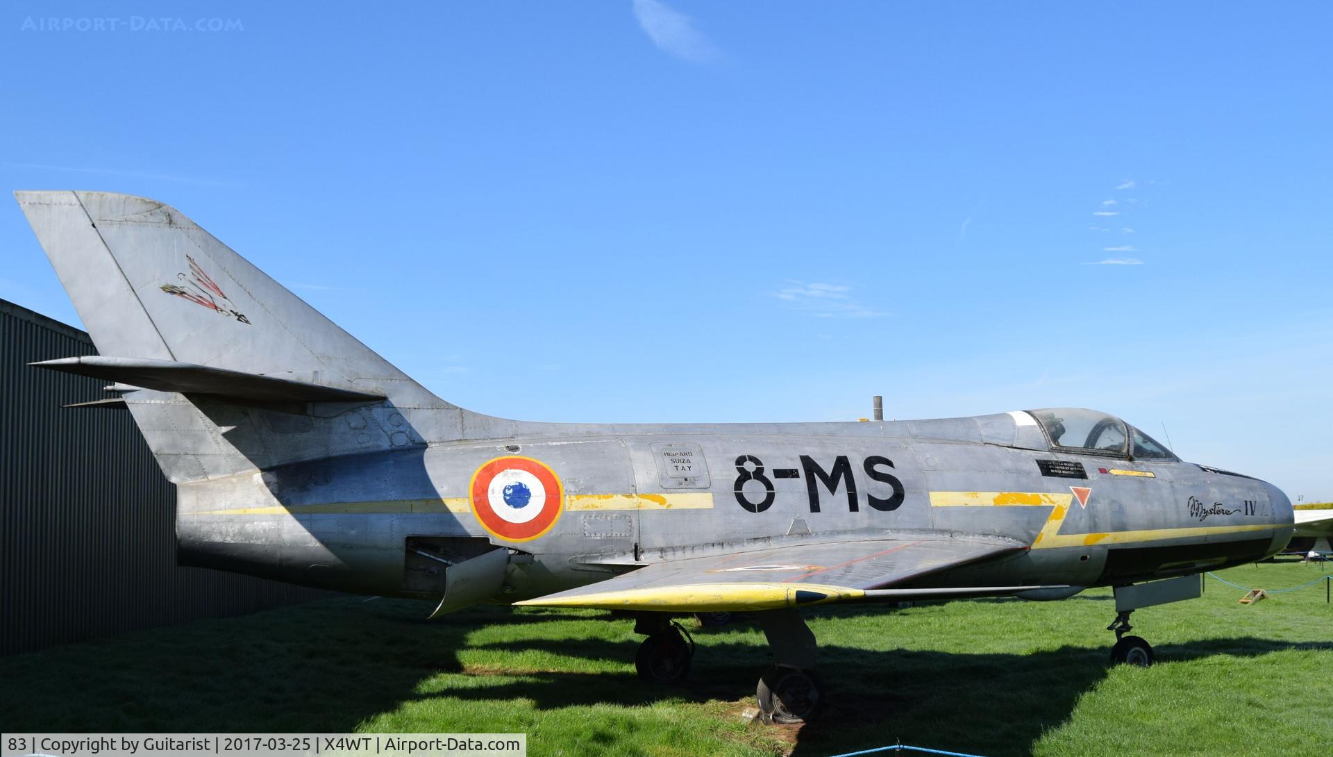 83, Dassault MD-454 Mystere IVA C/N 83, At the Newark Air Museum