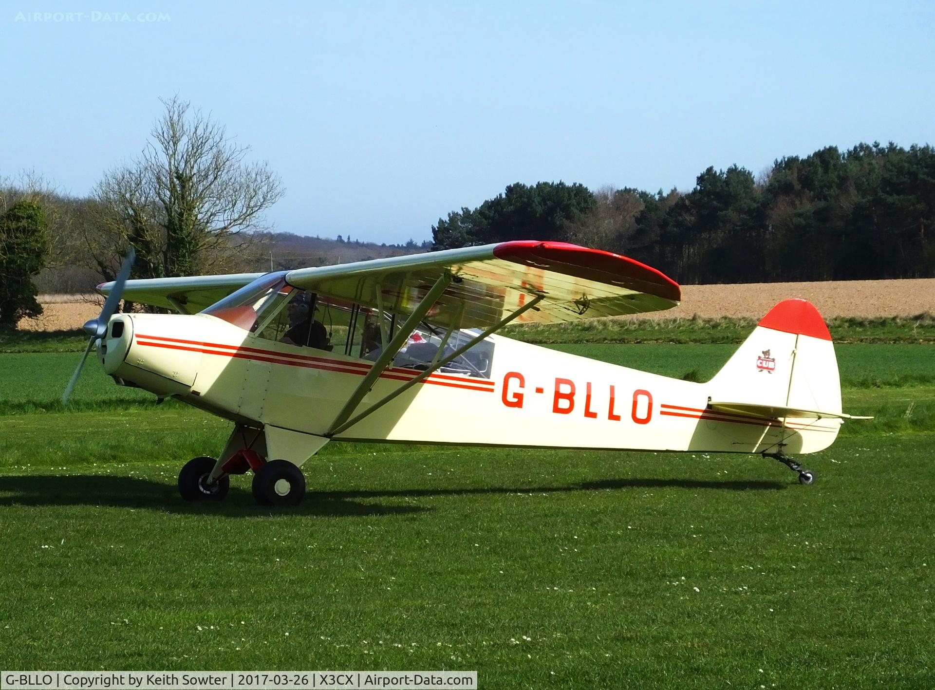 G-BLLO, 1953 Piper L-18C Super Cub (PA-18-95) C/N 18-3099, Visiting Northrepps