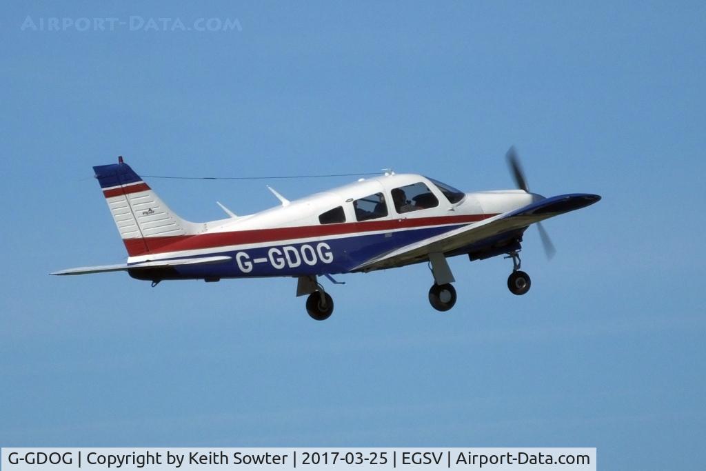 G-GDOG, 1976 Piper PA-28R-200 Cherokee Arrow C/N 28R-7635227, Visiting Old Buckenham