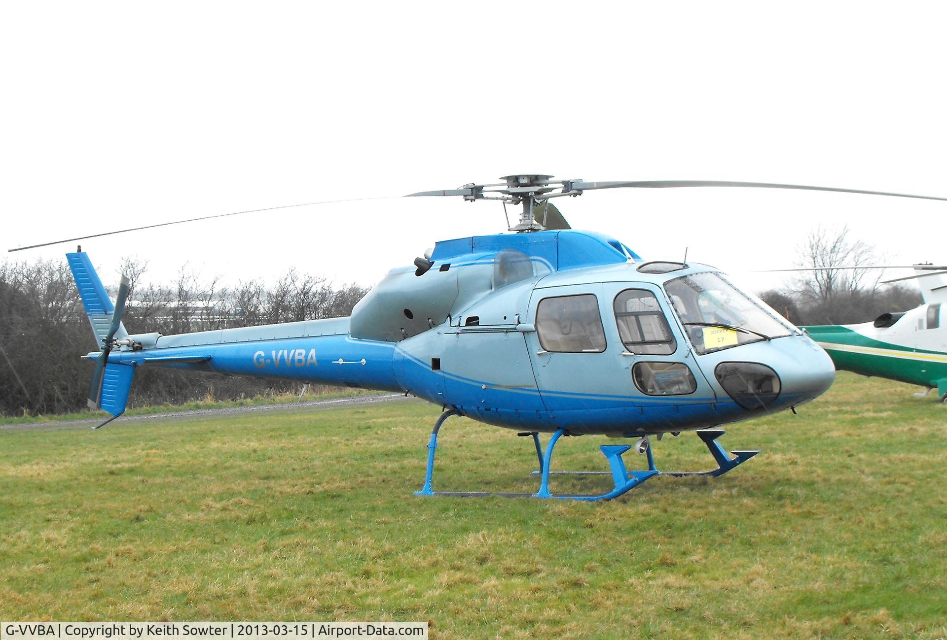 G-VVBA, 1991 Aerospatiale AS-355F-2 Ecureuil 2 C/N 5463, Visiting Cheltenham Racecourse