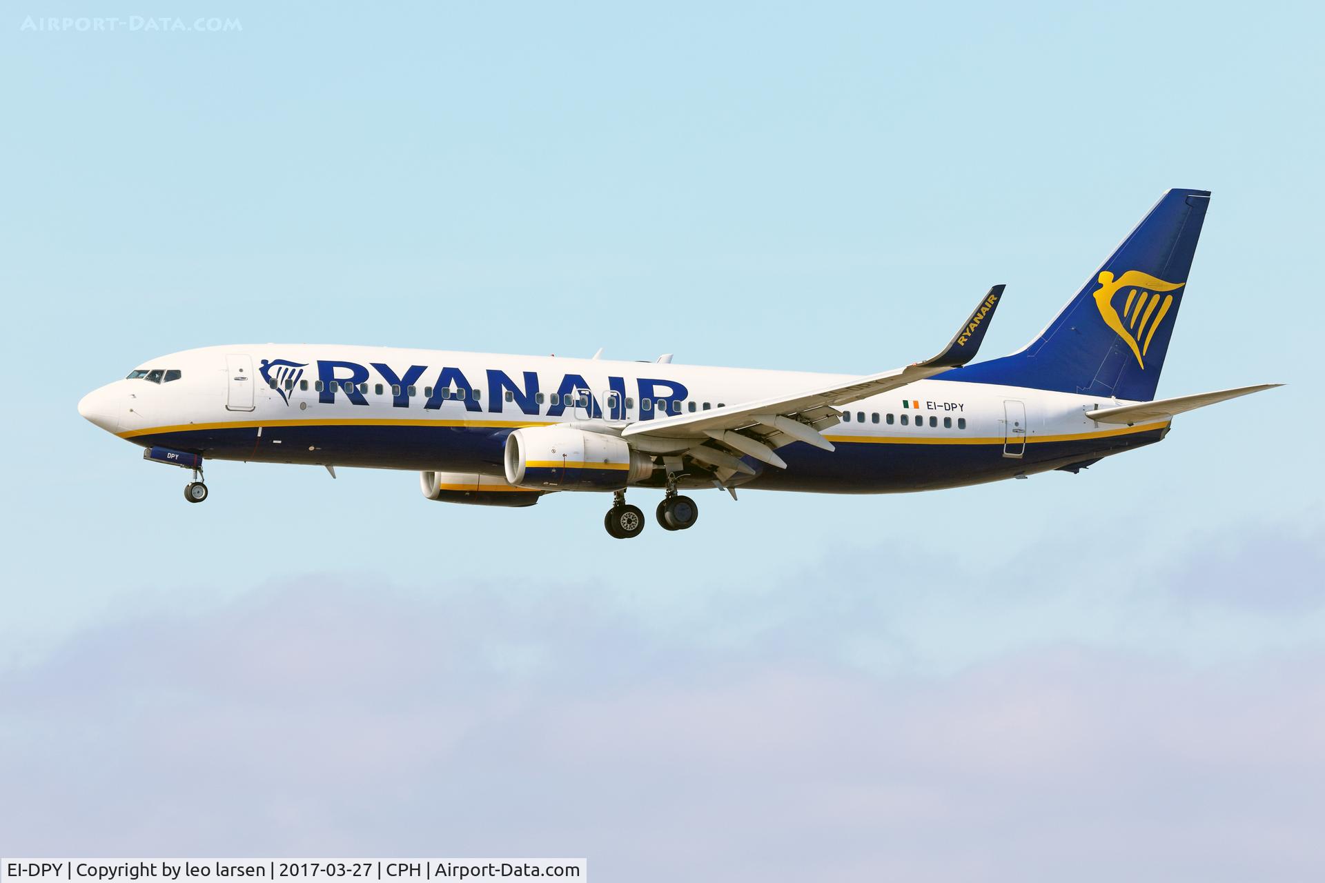EI-DPY, 2007 Boeing 737-8AS C/N 33615, Copenhagen 27.3.2017