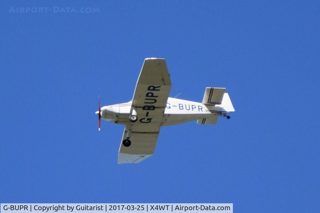 G-BUPR, 1995 Jodel D-18 C/N PFA 169-11289, flying over Newark Air Museum