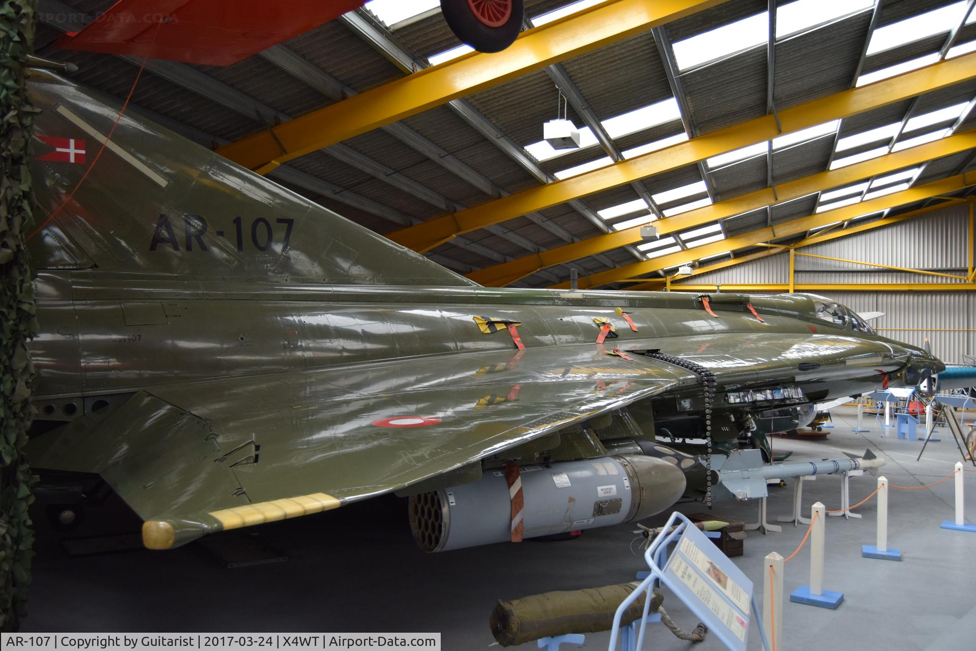 AR-107, 1971 Saab RF-35 Draken C/N 35-1107, At the Newark Air Museum