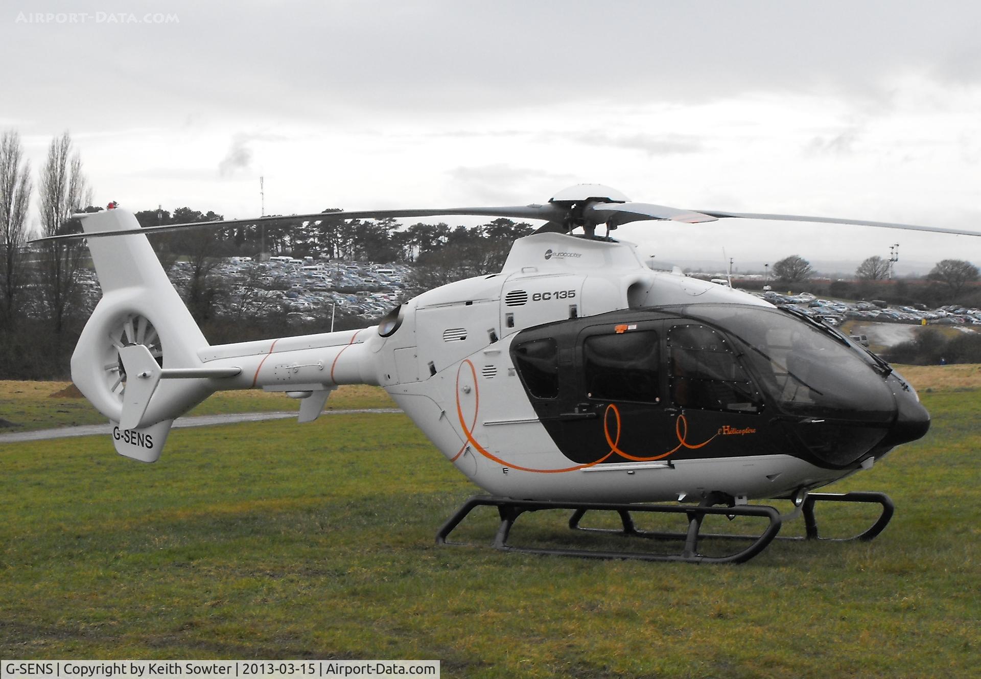 G-SENS, 2009 Eurocopter EC-135T-2+ C/N 0833, Visiting Cheltenham Racecourse