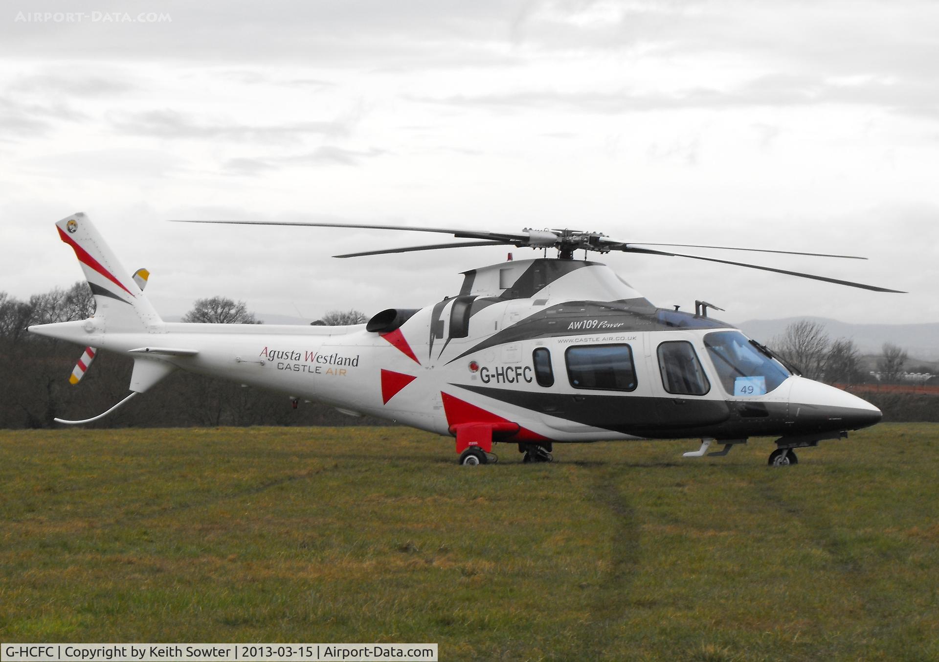 G-HCFC, 1997 Agusta A-109E Power C/N 11011, Visiting Cheltenham Racecourse