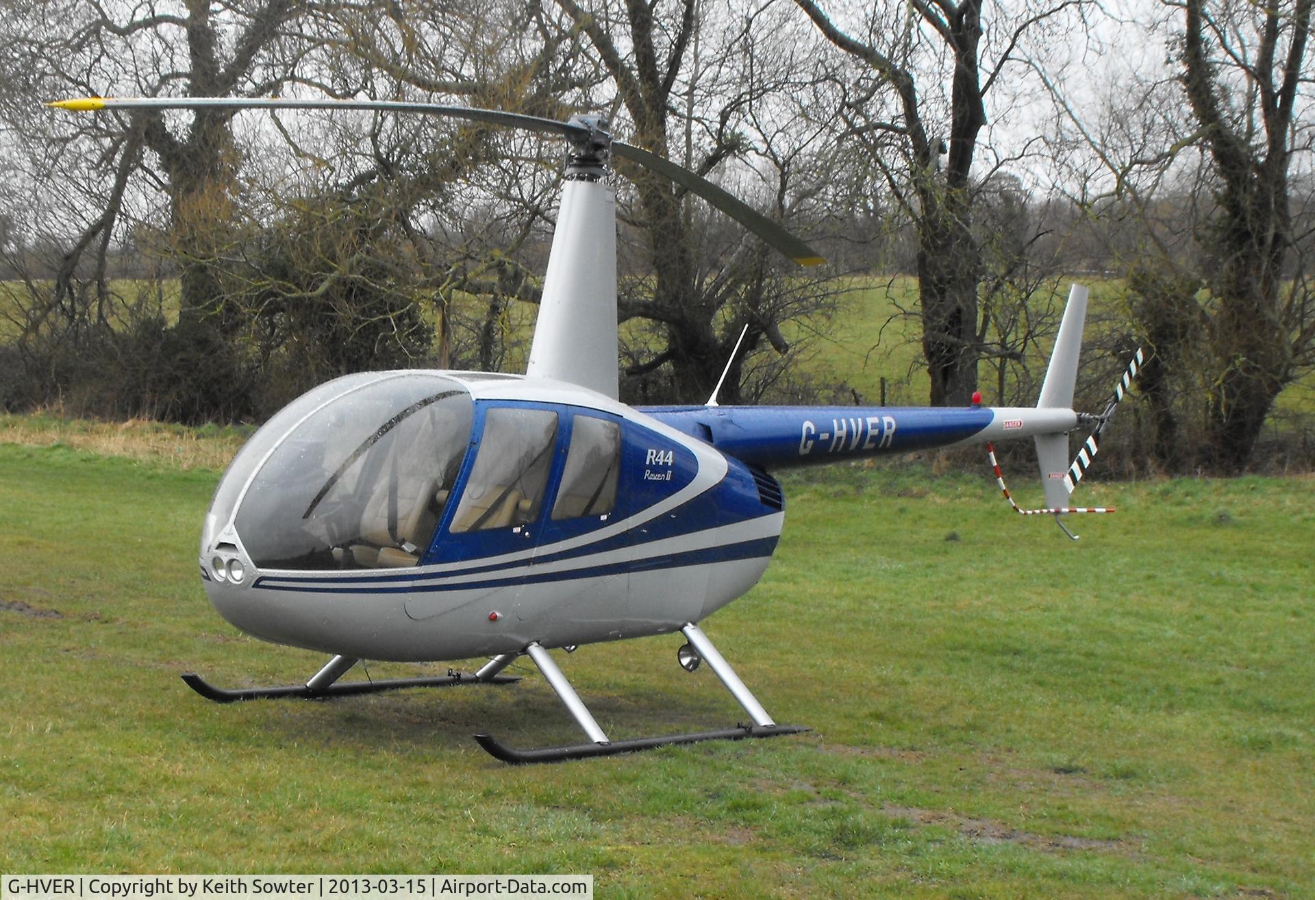 G-HVER, 2007 Robinson R44 Raven II C/N 11754, Visiting Cheltenham Racecourse
