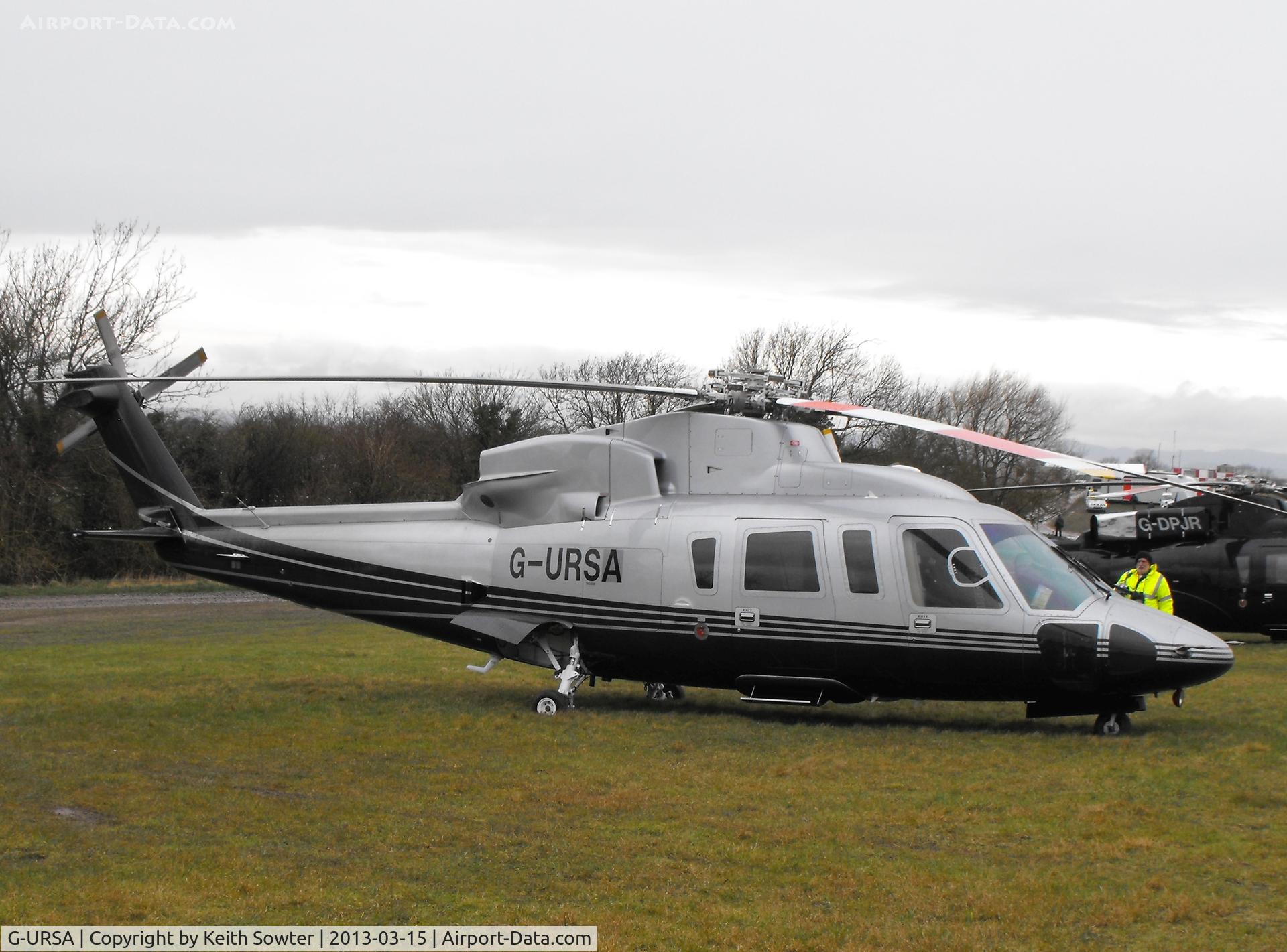 G-URSA, 2007 Sikorsky S-76C C/N 760699, Visiting Cheltenham Racecourse