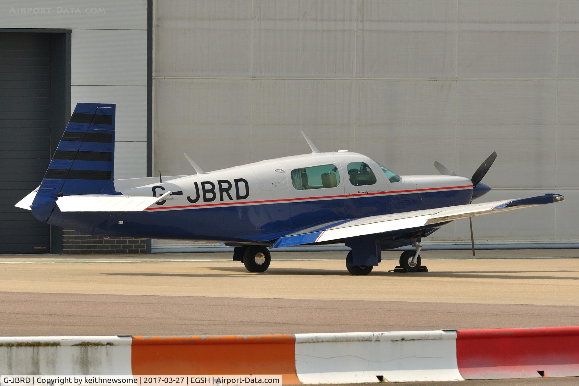 G-JBRD, 1985 Mooney M20K C/N 25-1001, Nice Visitor.