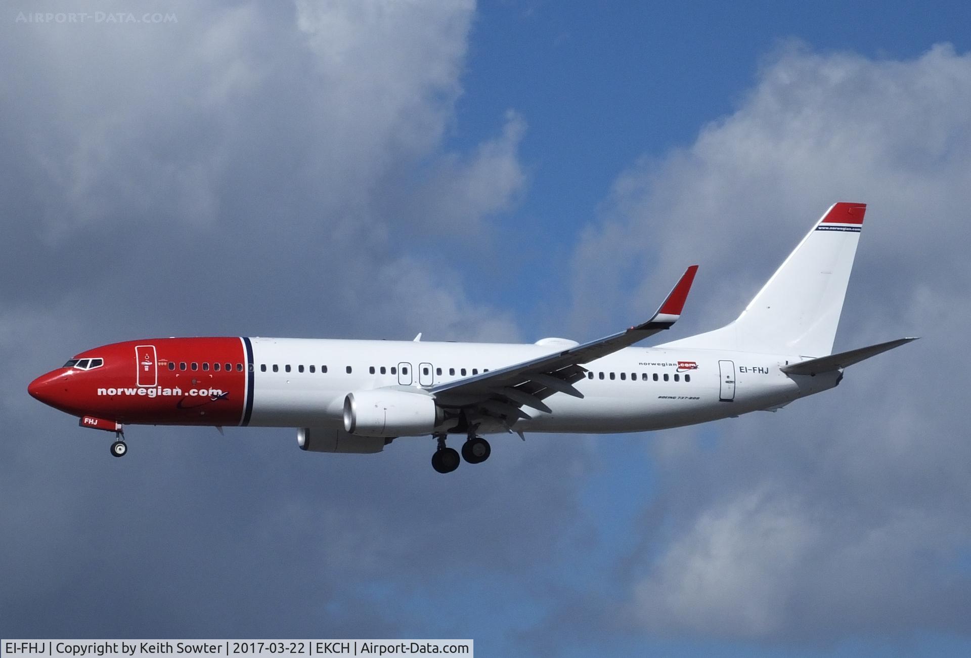 EI-FHJ, 2015 Boeing 737-8JP C/N 42069, Short finals to land at Copenhagen