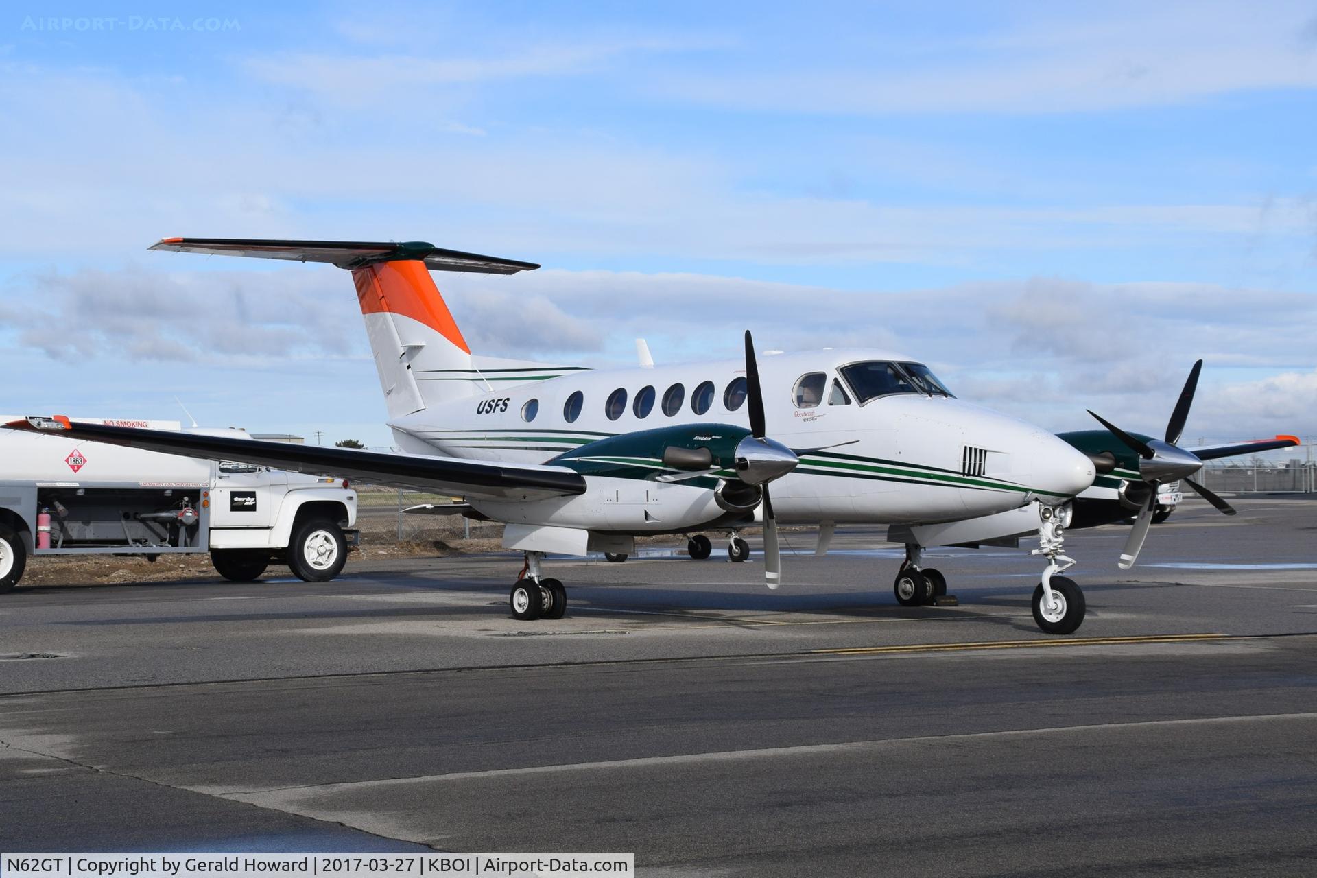 N62GT, 2008 Hawker Beechcraft B200GT King Air C/N BY-62, U.S. Forest Service aircraft awaiting inspections for up coming fire season.