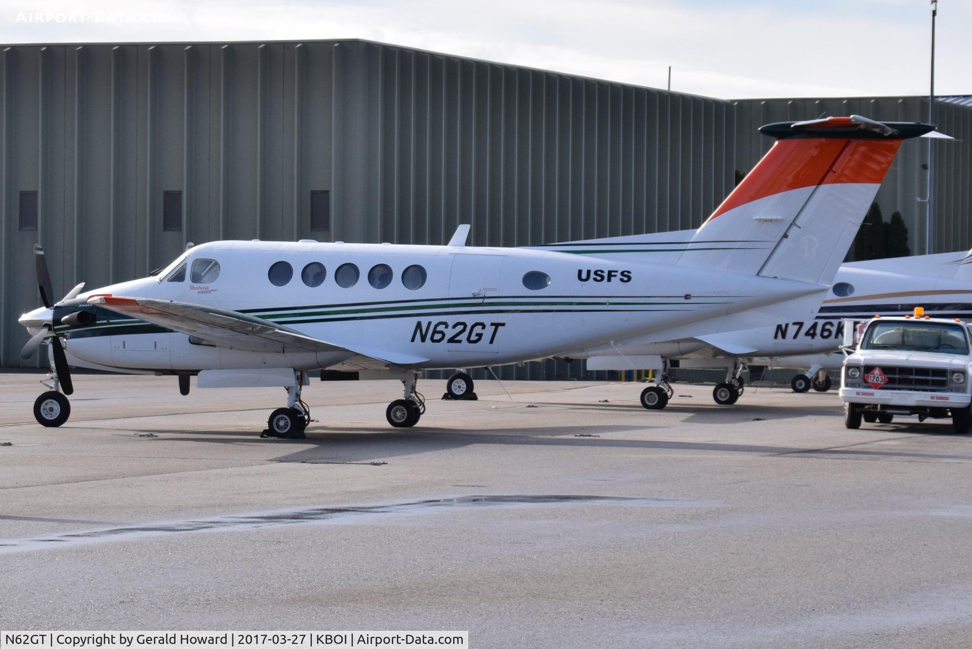 N62GT, 2008 Hawker Beechcraft B200GT King Air C/N BY-62, U.S. Forest Service aircraft awaiting inspections for up coming fire season.