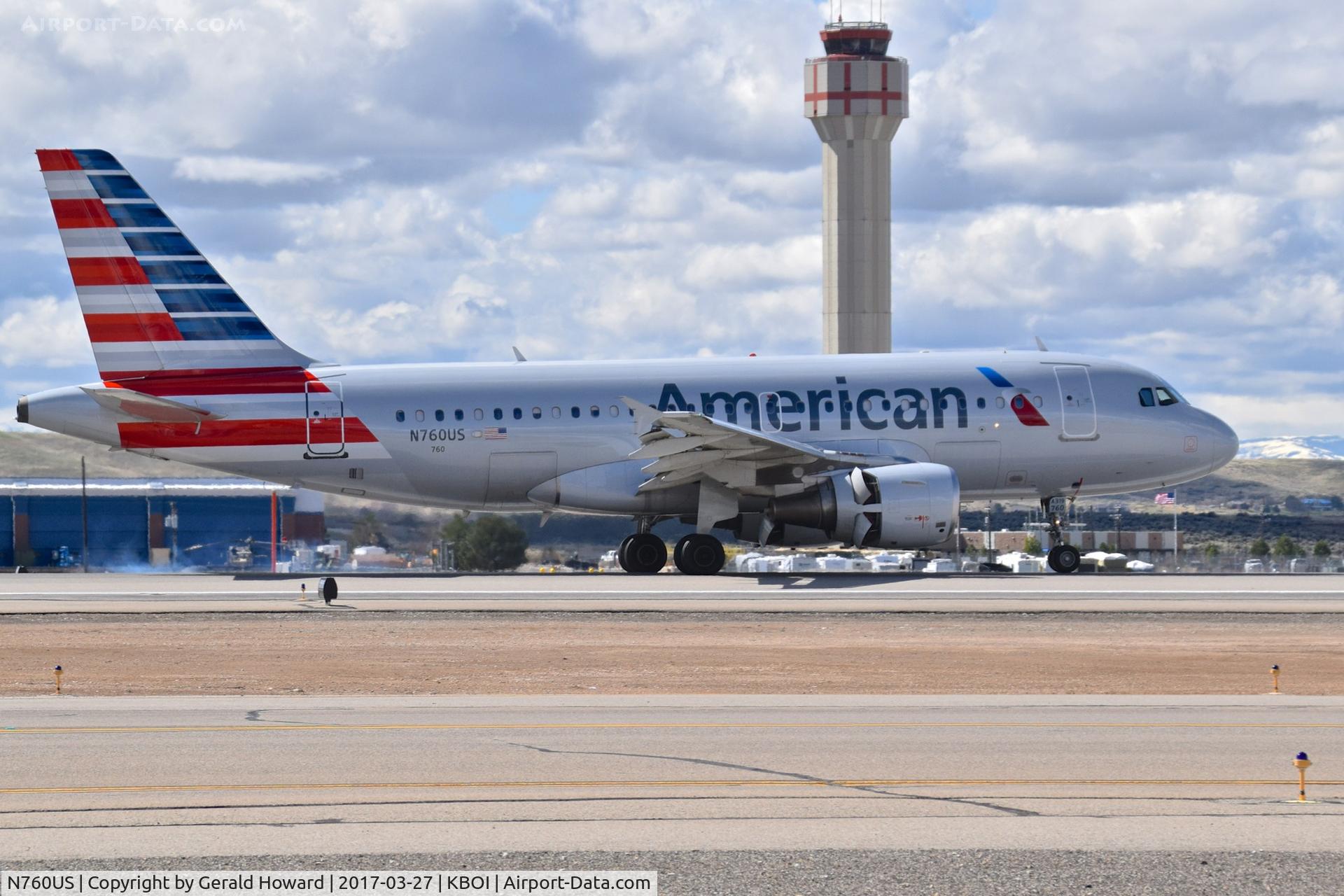 N760US, 2000 Airbus A319-112 C/N 1354, Landing roll out on RWY 28R.