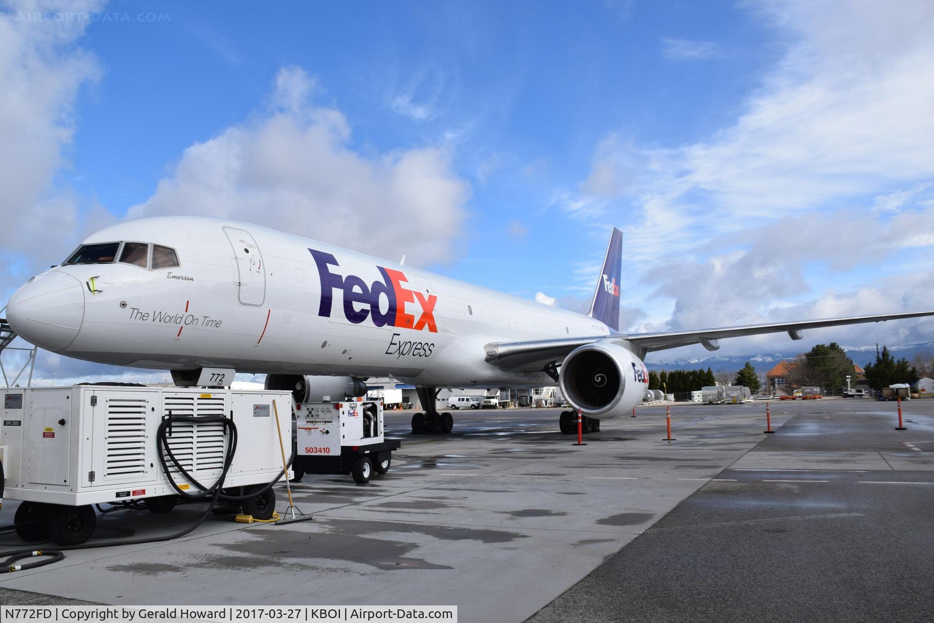 N772FD, 1990 Boeing 757-222F C/N 24840, Parked on the FedEx ramp.