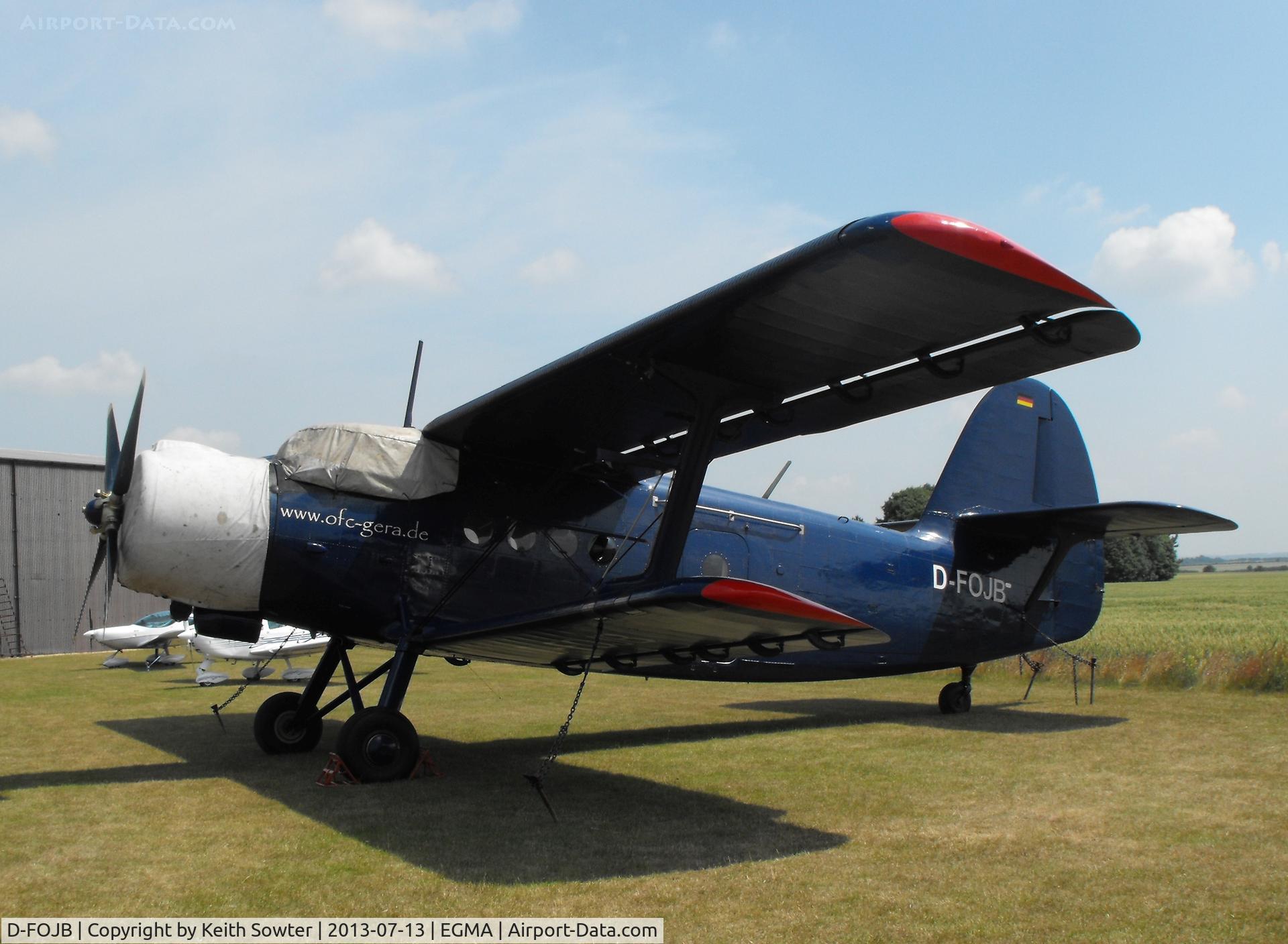D-FOJB, Antonov An-2T C/N 1G-8642, Visiting Fowlmere