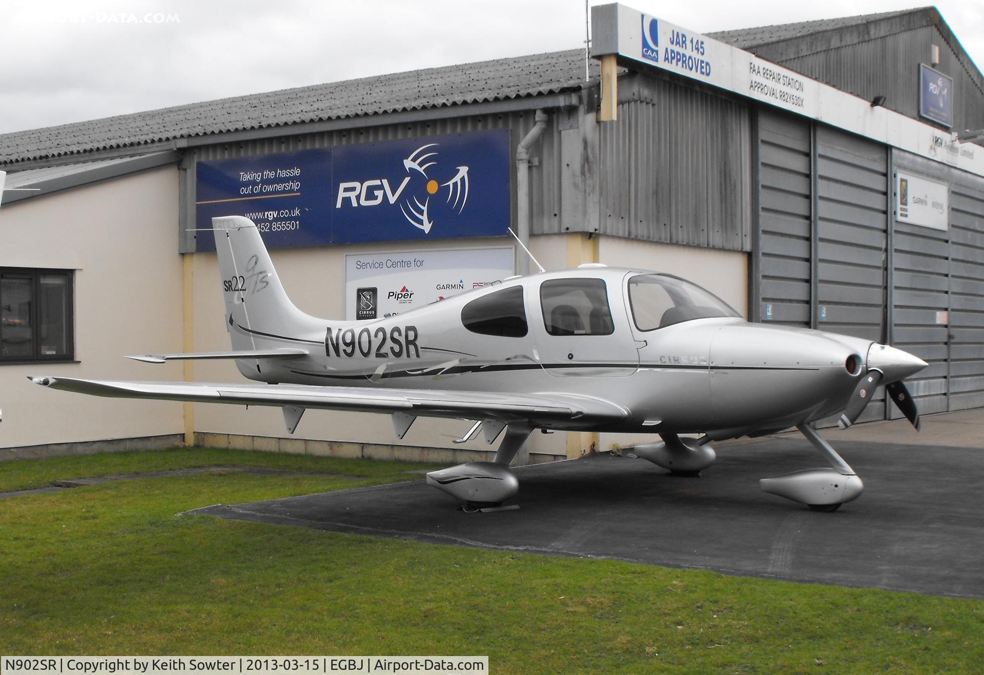 N902SR, 2007 Cirrus SR22 GTS C/N 2356, Staverton airfield