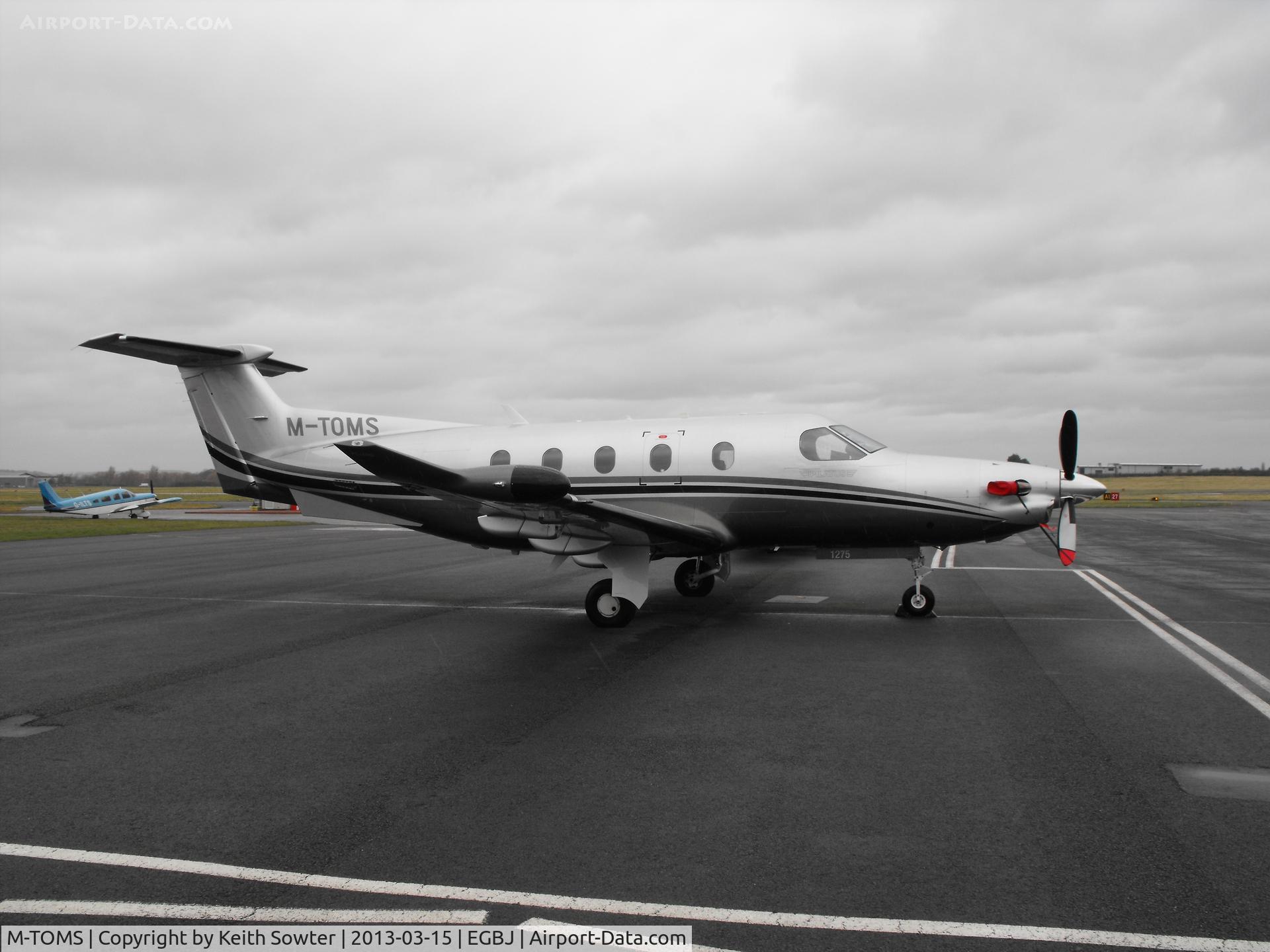 M-TOMS, 2011 Pilatus PC-12/47E C/N 1275, Staverton airfield