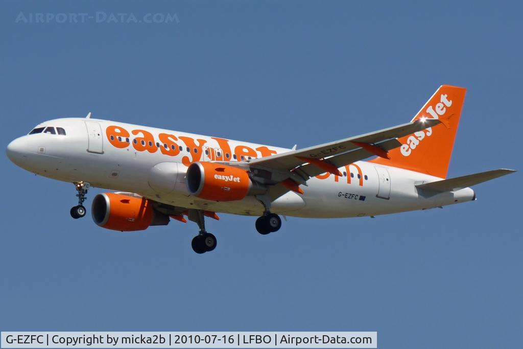 G-EZFC, 2009 Airbus A319-111 C/N 3808, Landing