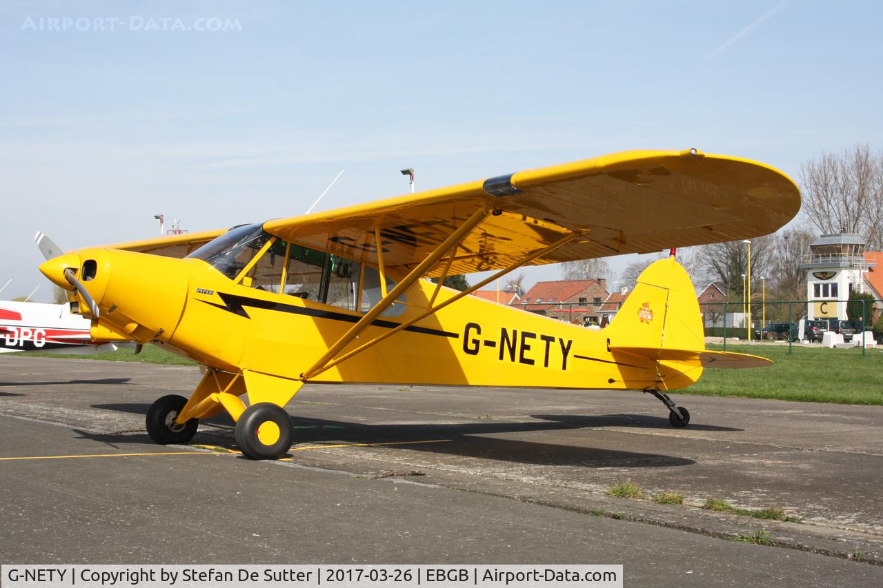 G-NETY, 1994 Piper PA-18-150 Super Cub C/N 1809108, Visitor from Ursel.