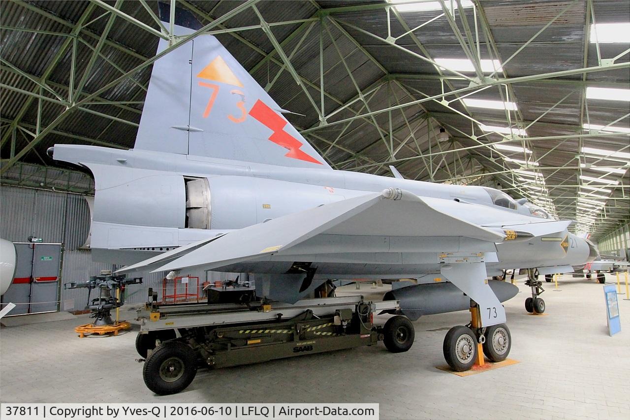 37811, Saab Sk37E Viggen C/N 37811, Saab Sk37E Viggen, Musée Européen de l'Aviation de Chasse, Montélimar-Ancône airfield (LFLQ)