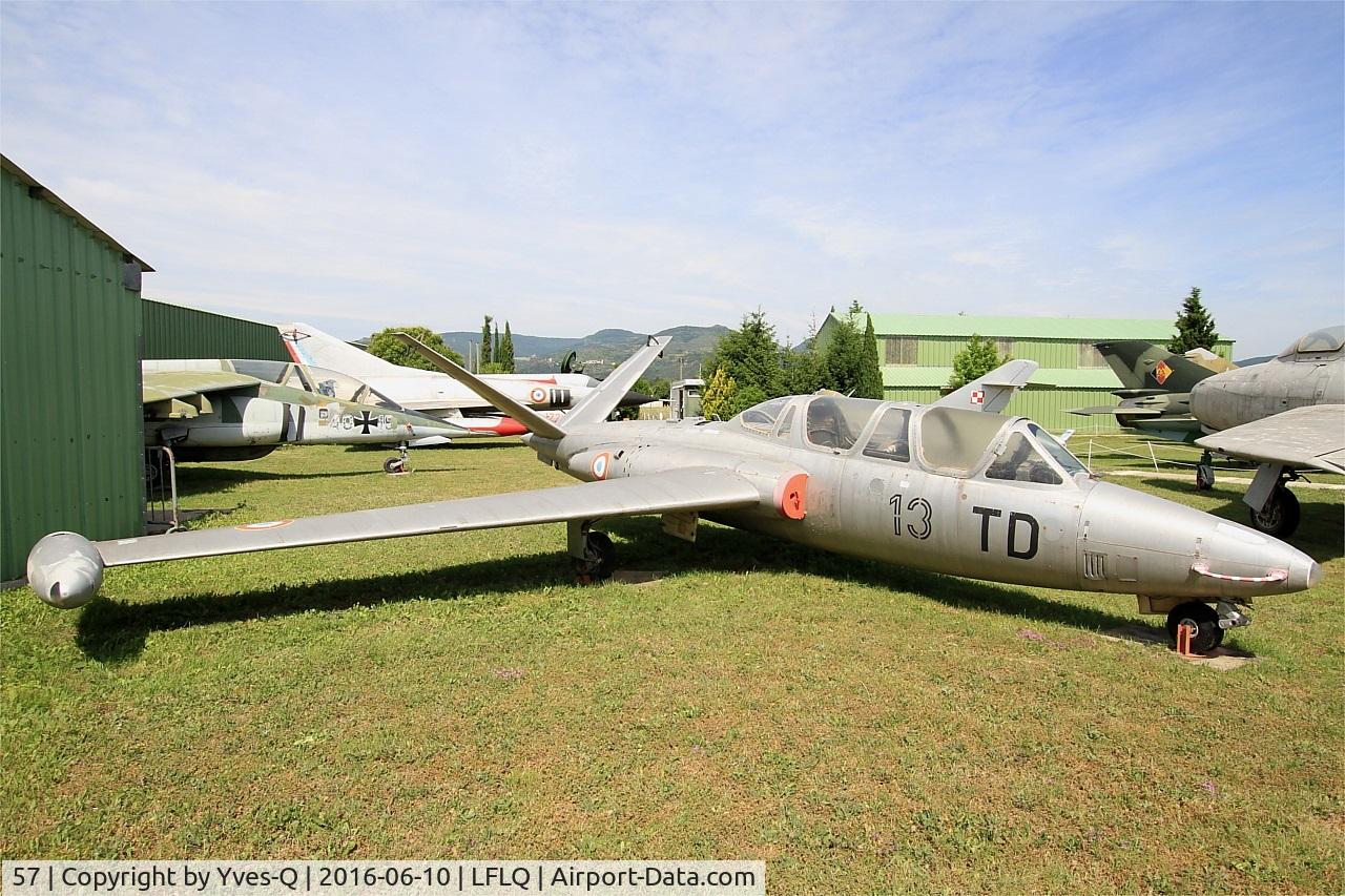 57, Fouga CM-170 Magister C/N 57, Fouga CM-170 Magister, Musée Européen de l'Aviation de Chasse, Montélimar-Ancône airfield (LFLQ)