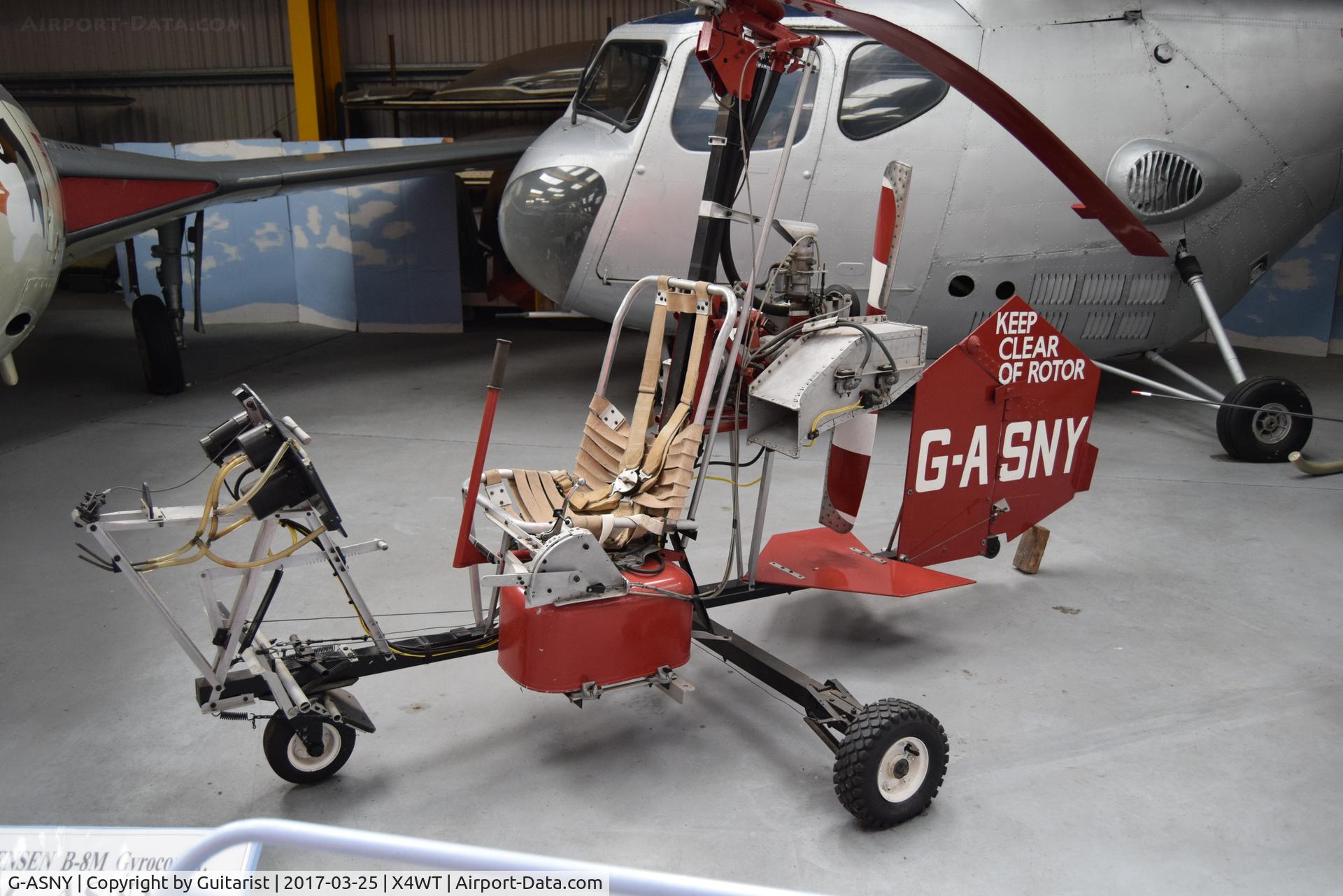G-ASNY, Bensen B-8 Gyrocopter C/N RCA203, At the Newark Air Museum